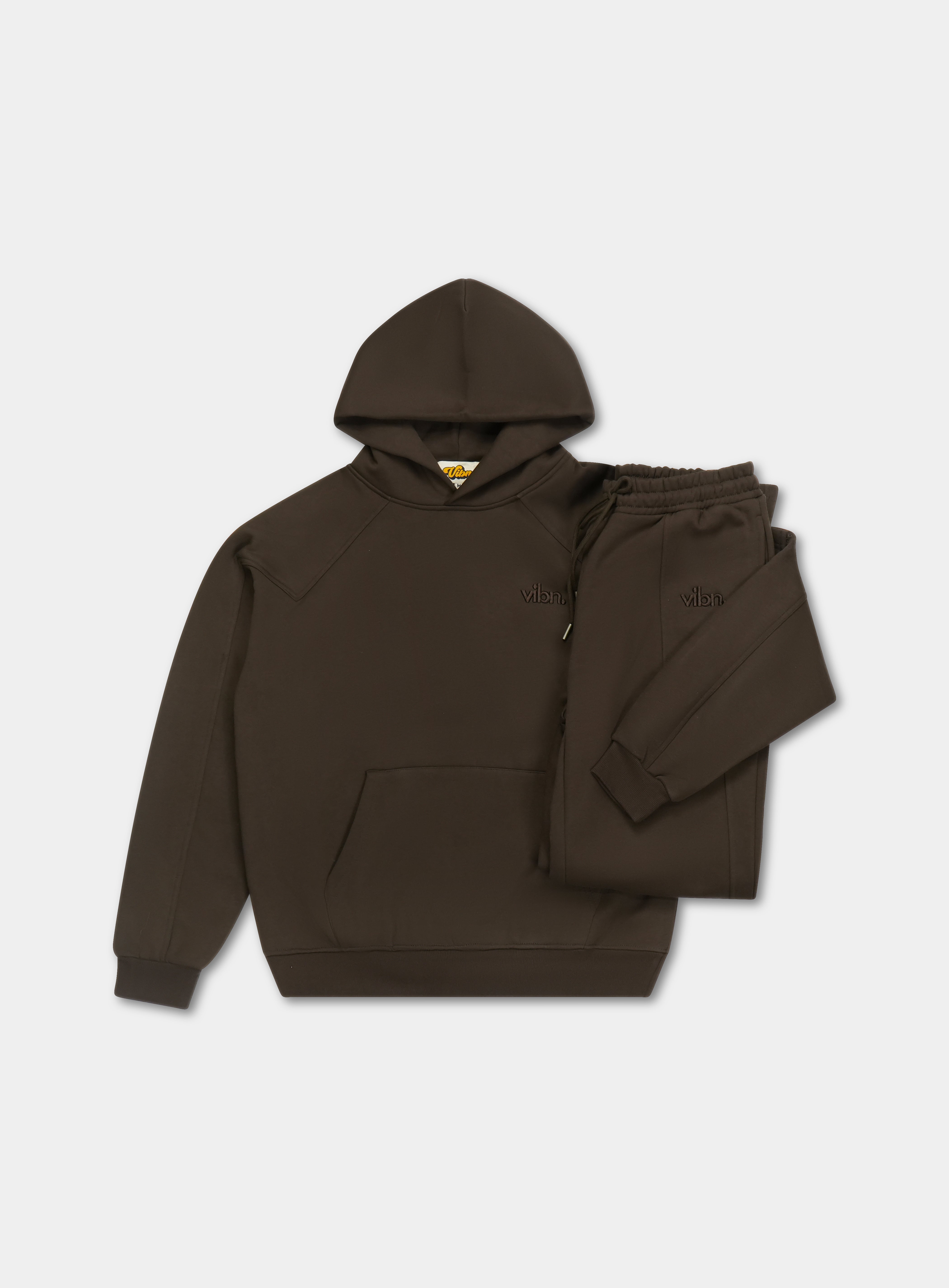 Heavyweight Tonal Sweat-Set - Chocolate