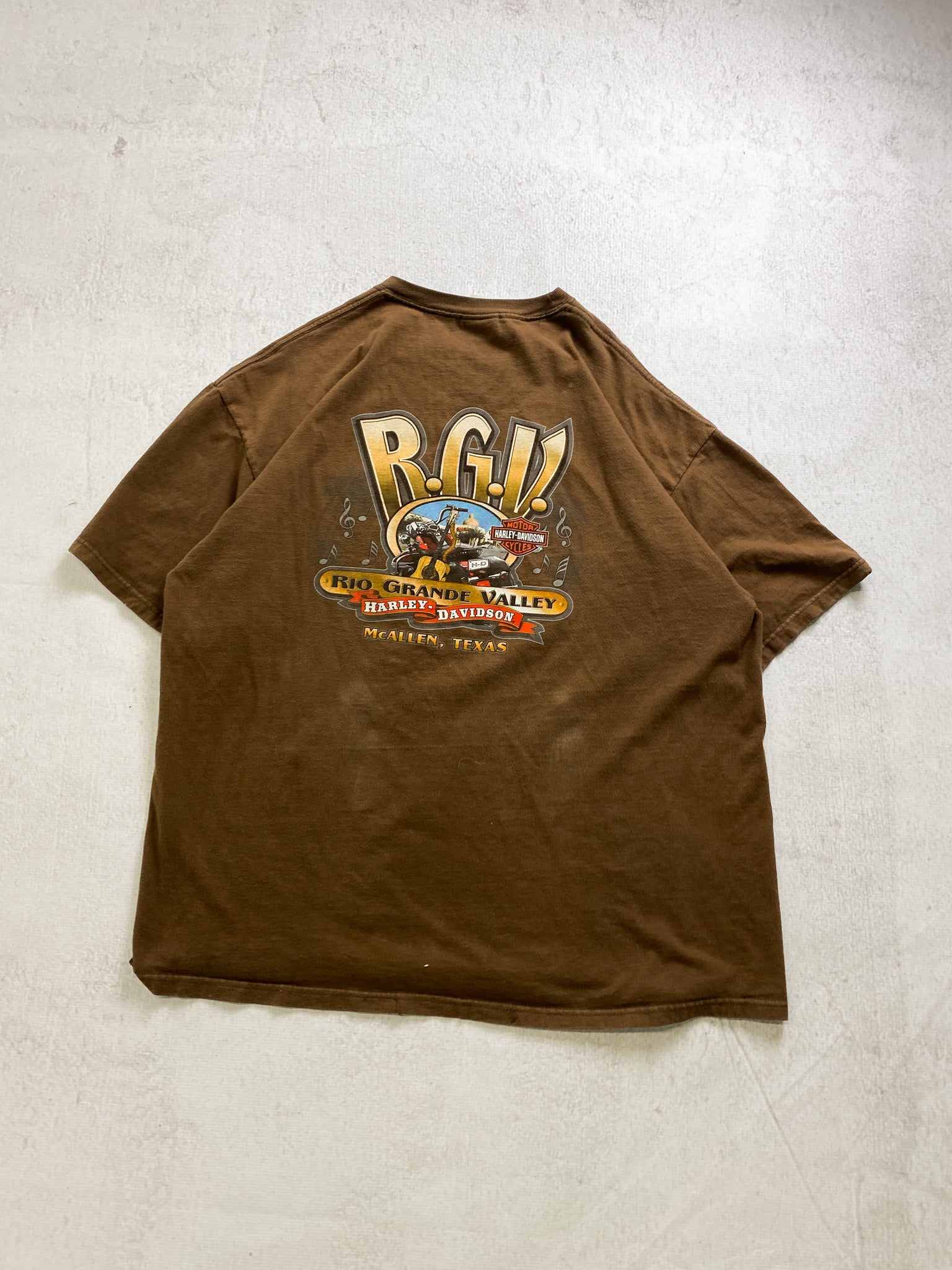 00s Harley Davidson T-Shirt - Men's 2XL