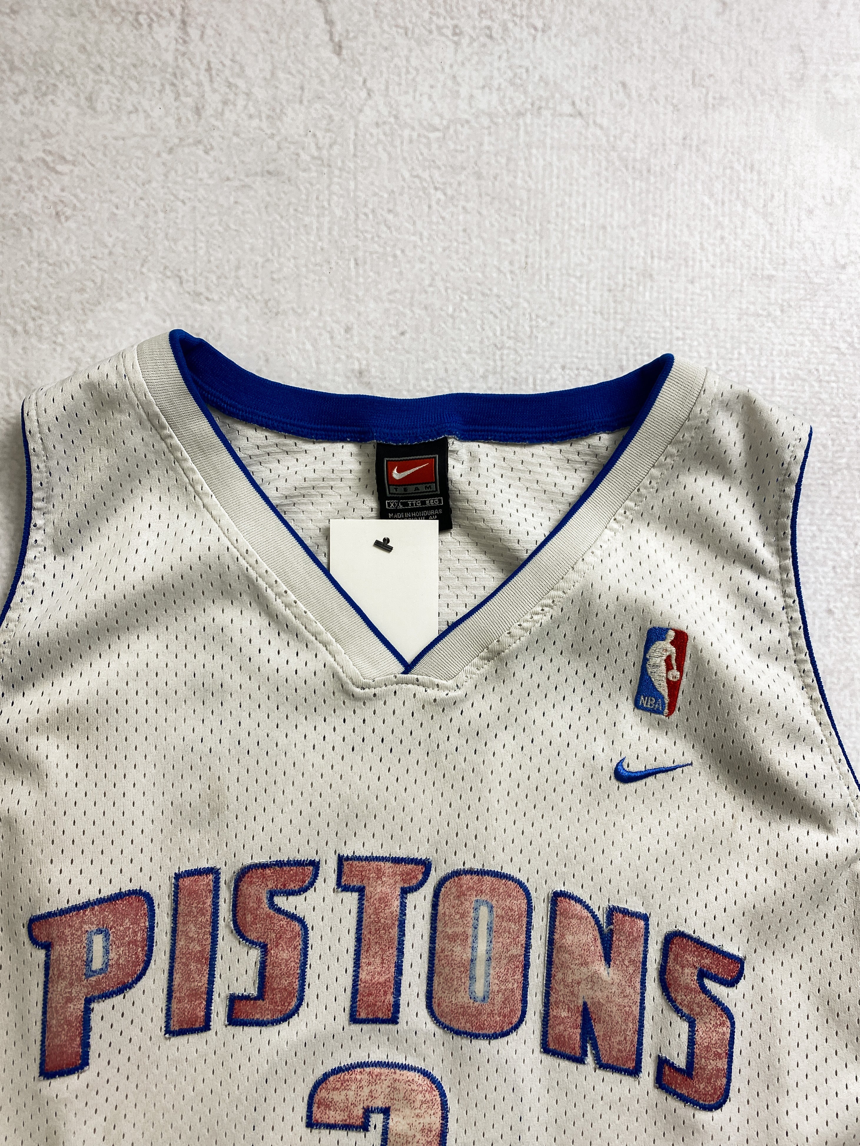 90s NBA Detroit Pistons Ben Wallace Jersey - Men's 2XL