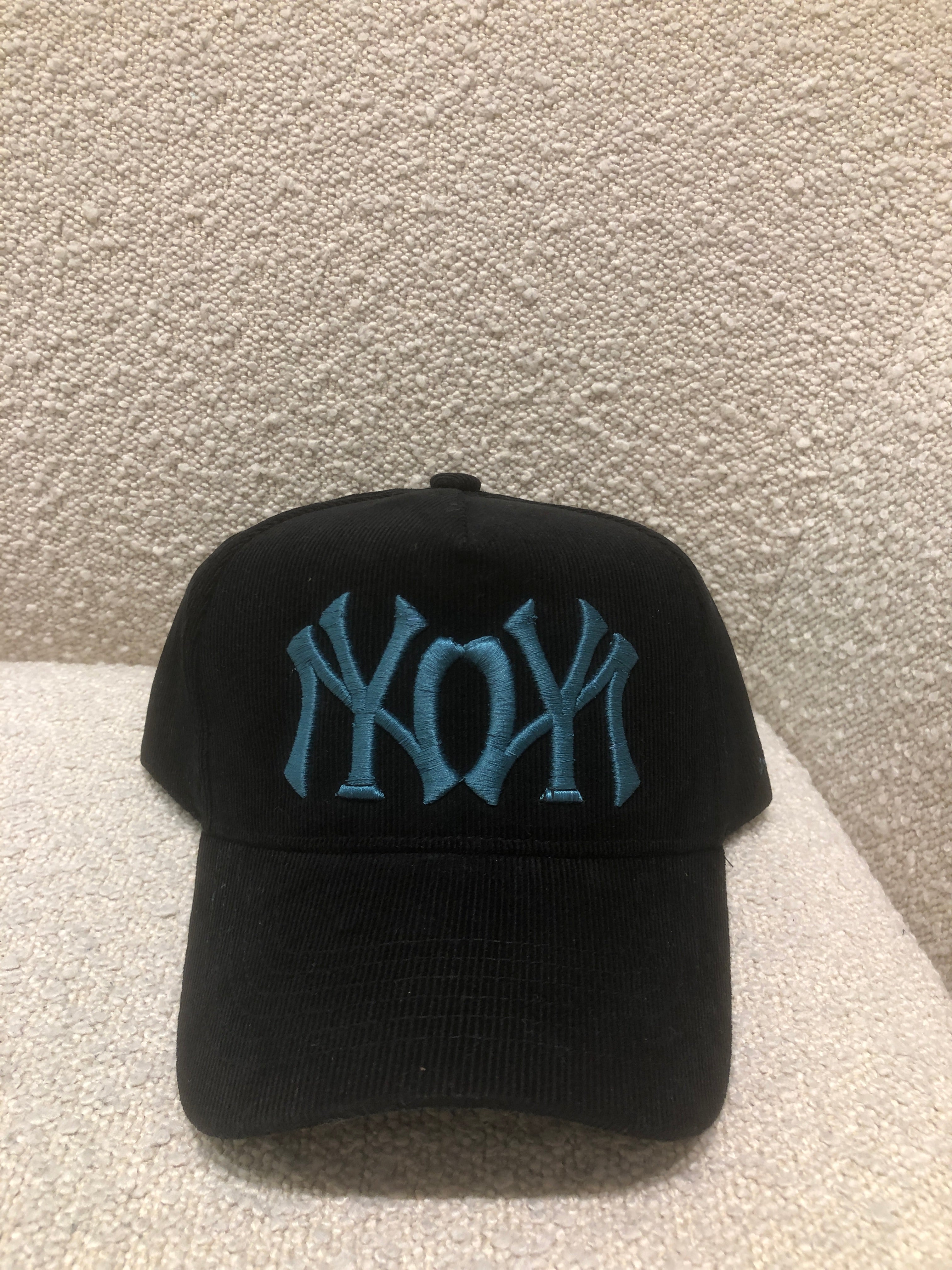 Vibn Studios x NY Mirrored Corduroy Hat - Black and Teal