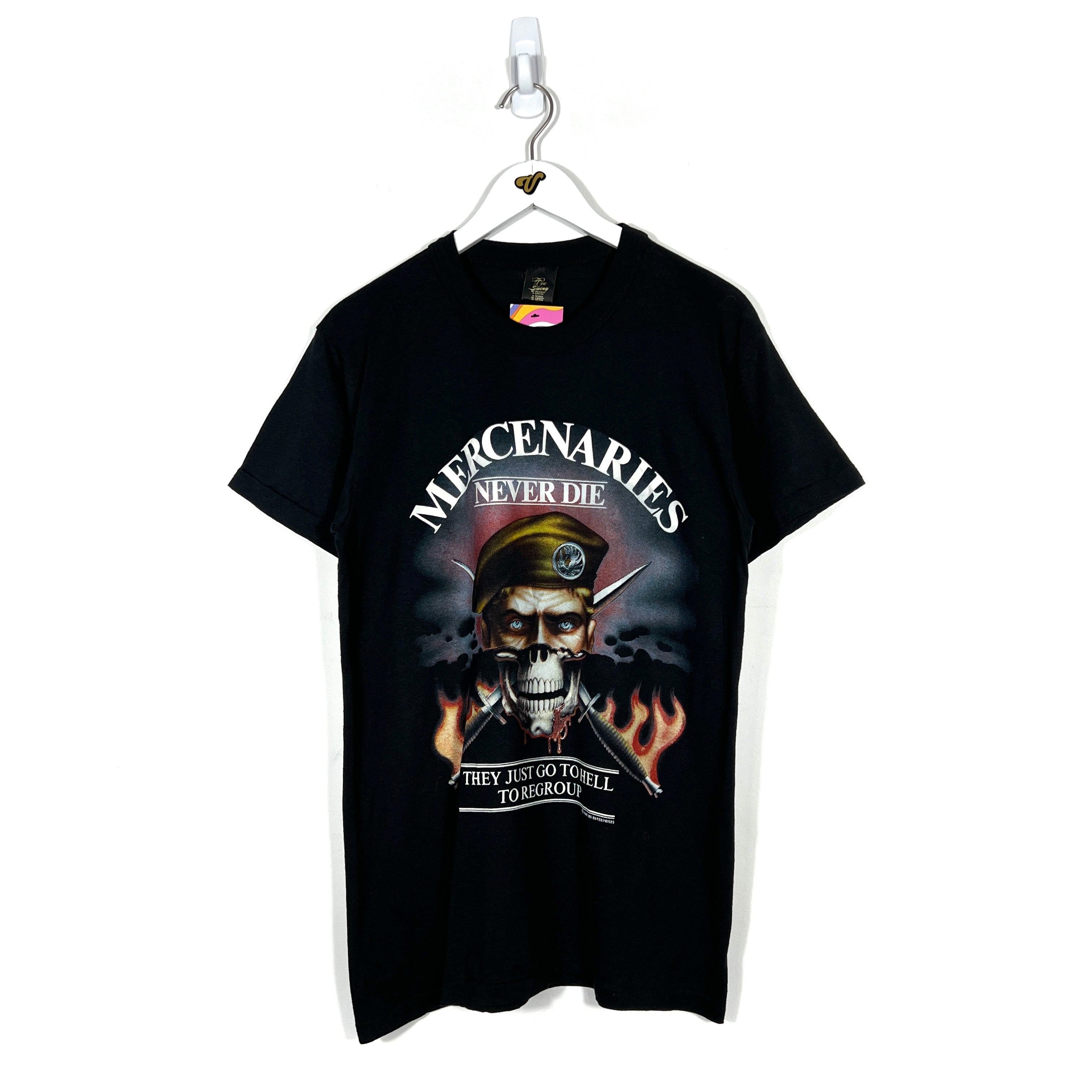 Vintage 1988 Mercenaries T-Shirt - Men's Medium