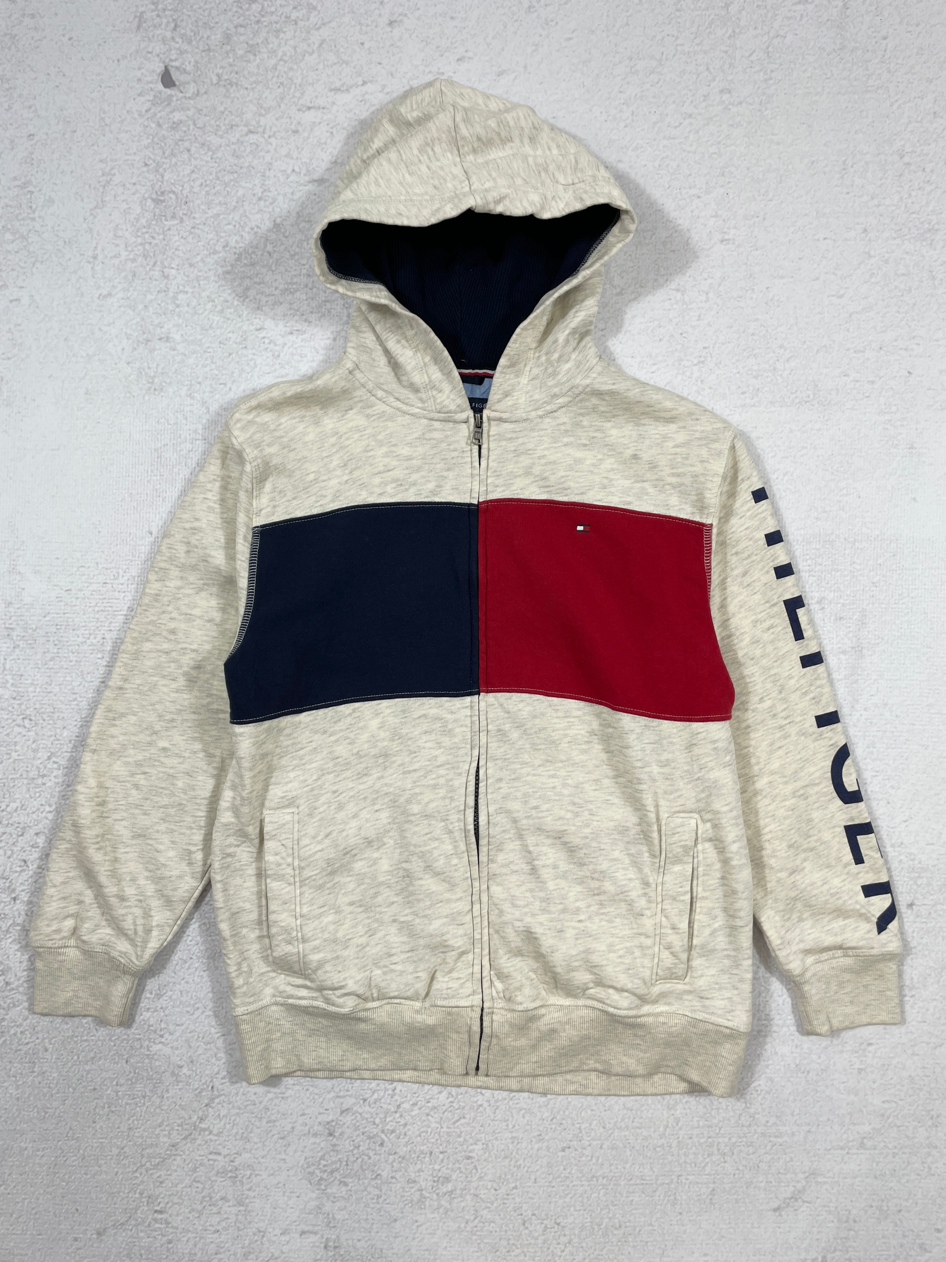 Vintage Tommy Hilfiger Zip-Up Hoodie - Women's Medium