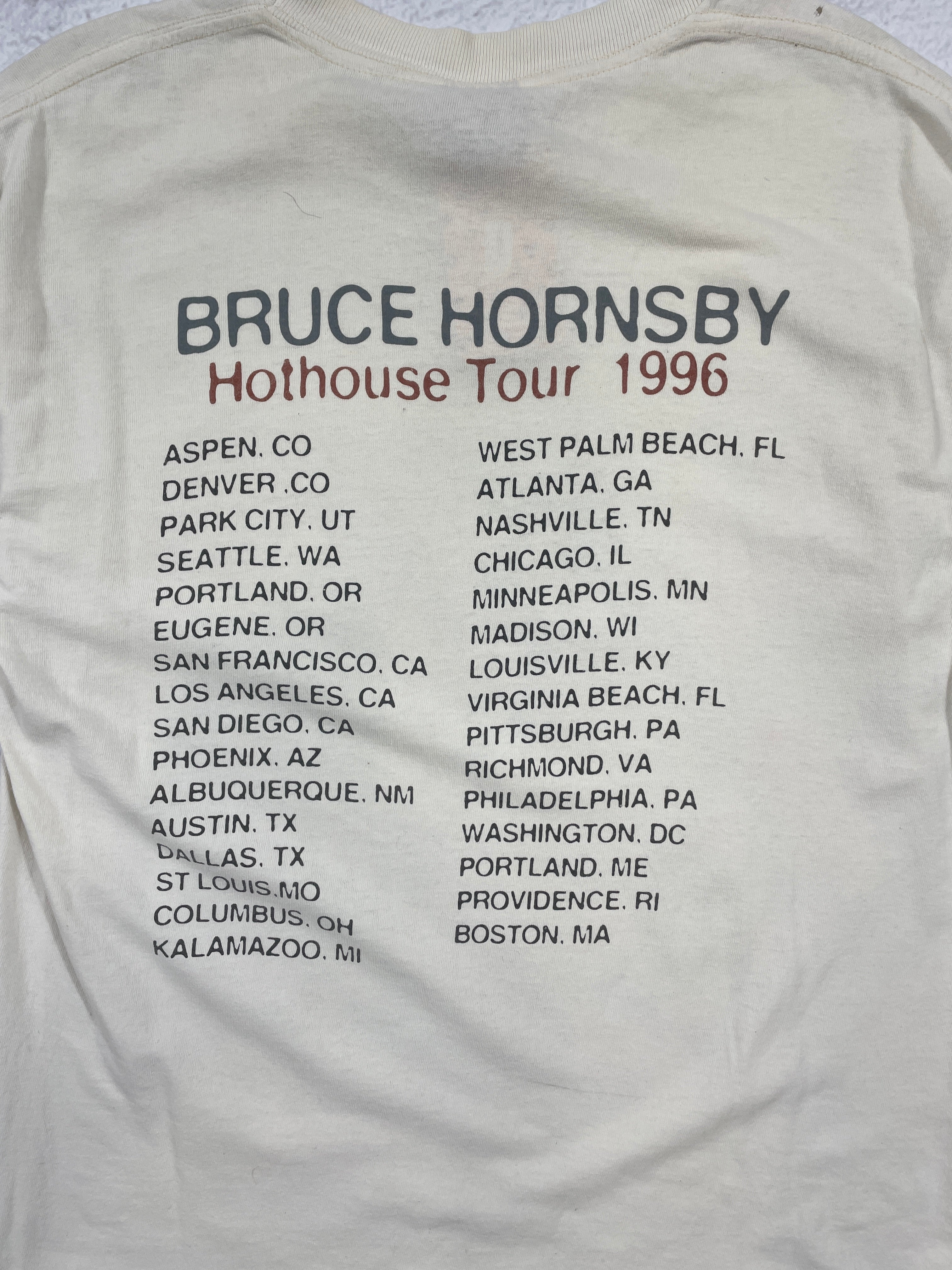 Vintage 1996 Bruce Hornsby Hot House Tour T-Shirt - Men's Large