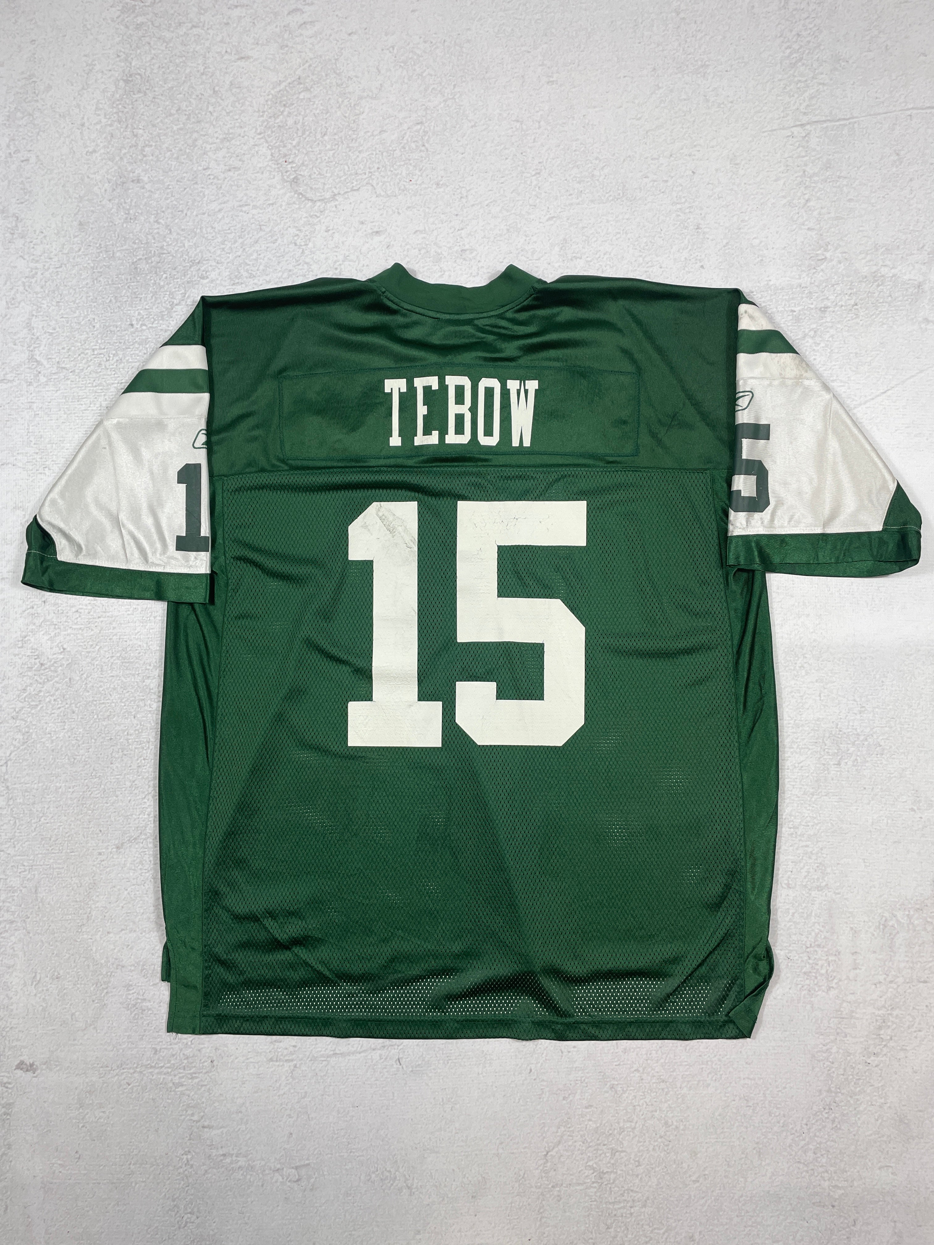 Vintage NFL Tim Tebow New York Jets #15 Jersey - Men's 2XL