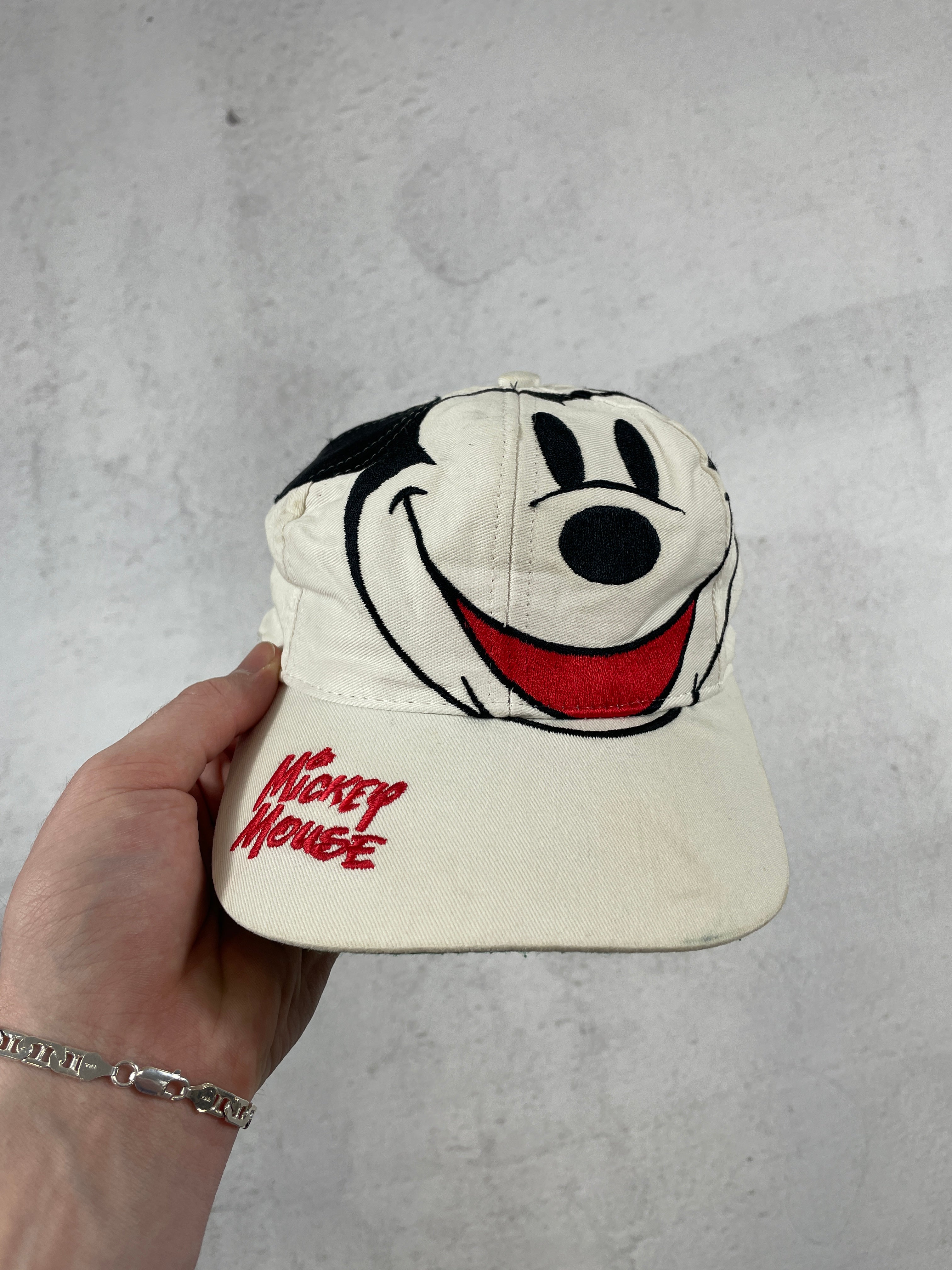 Vintage Disney Micky Mouse Snap-Back Hat - Adjustable