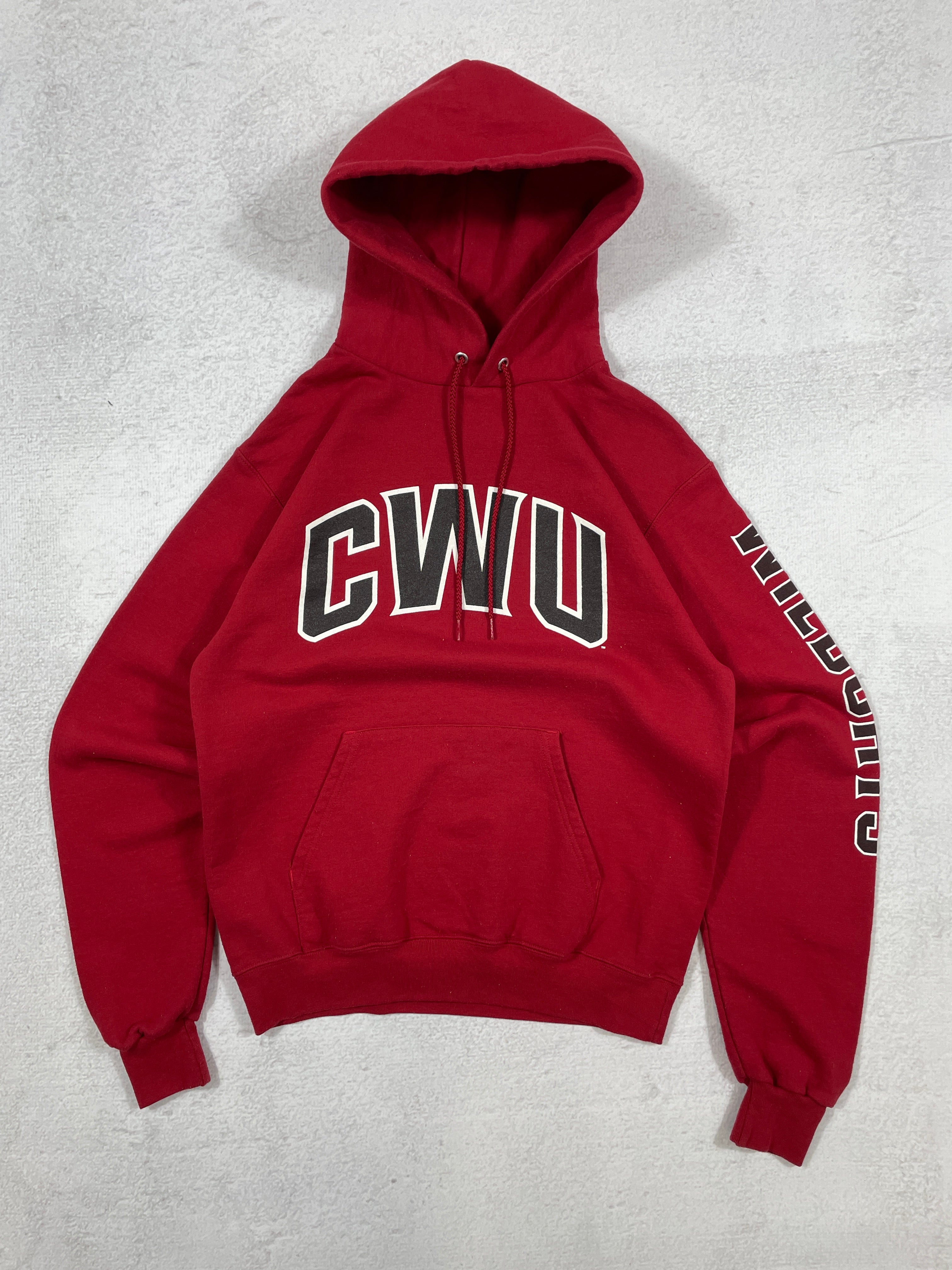 Vintage Champion CWU Wildcats Hoodie - Men's Small