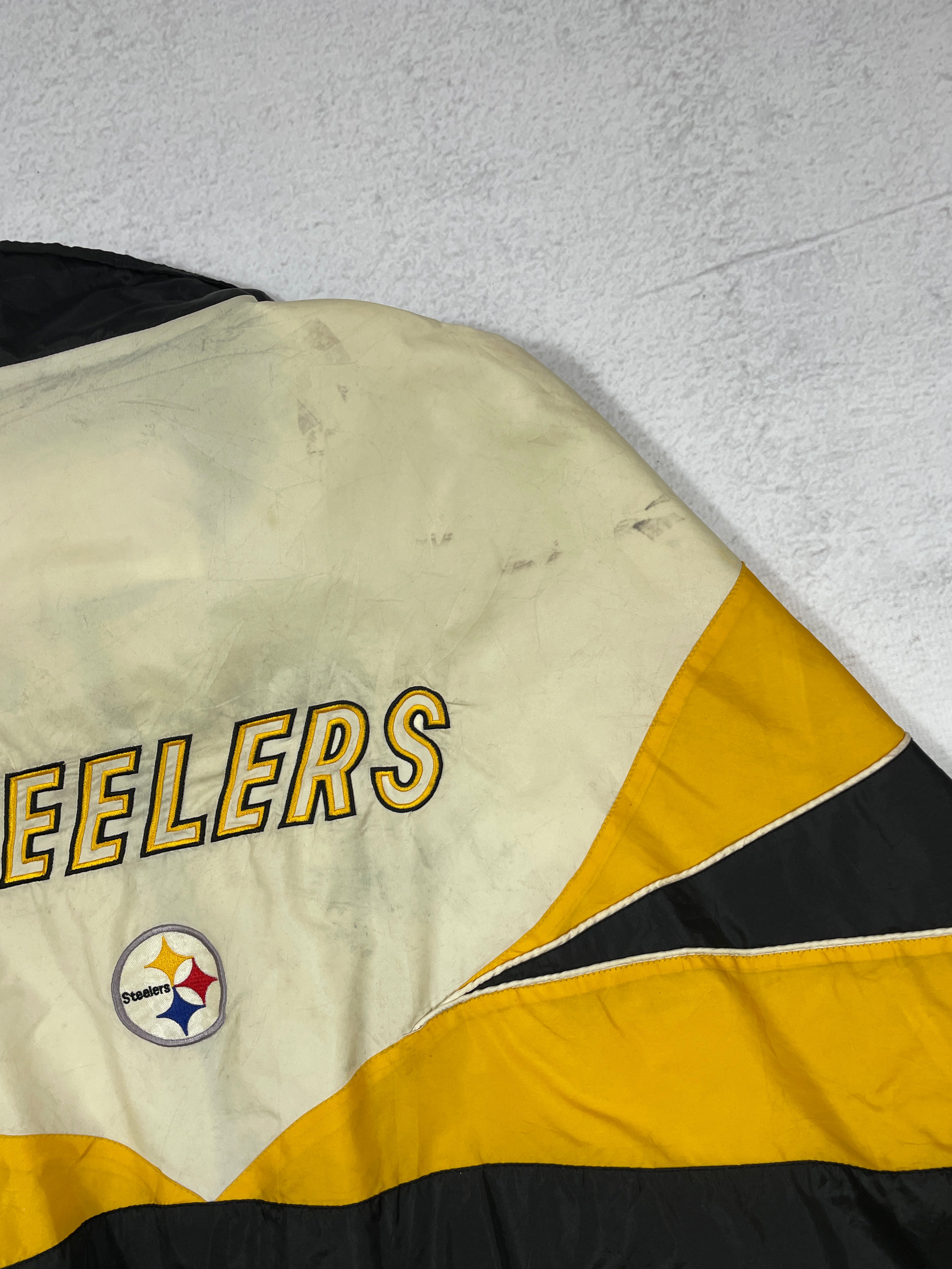 Vintage NFL Pittsburgh Steelers Windbreaker - Men's 2XL