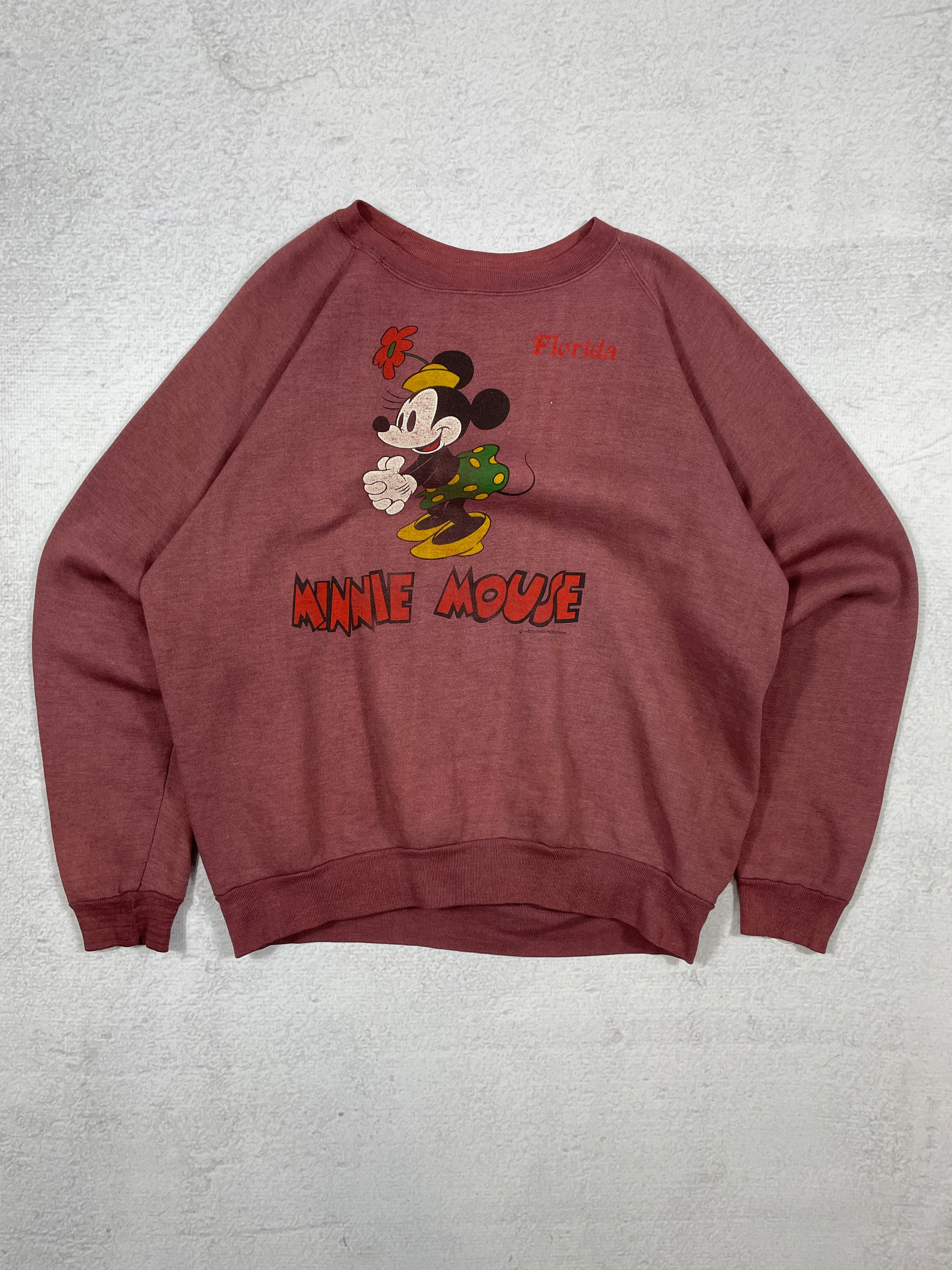 Vintage Dyed Disney Minnie Mouse Crewneck Sweatshirt - Women's XL