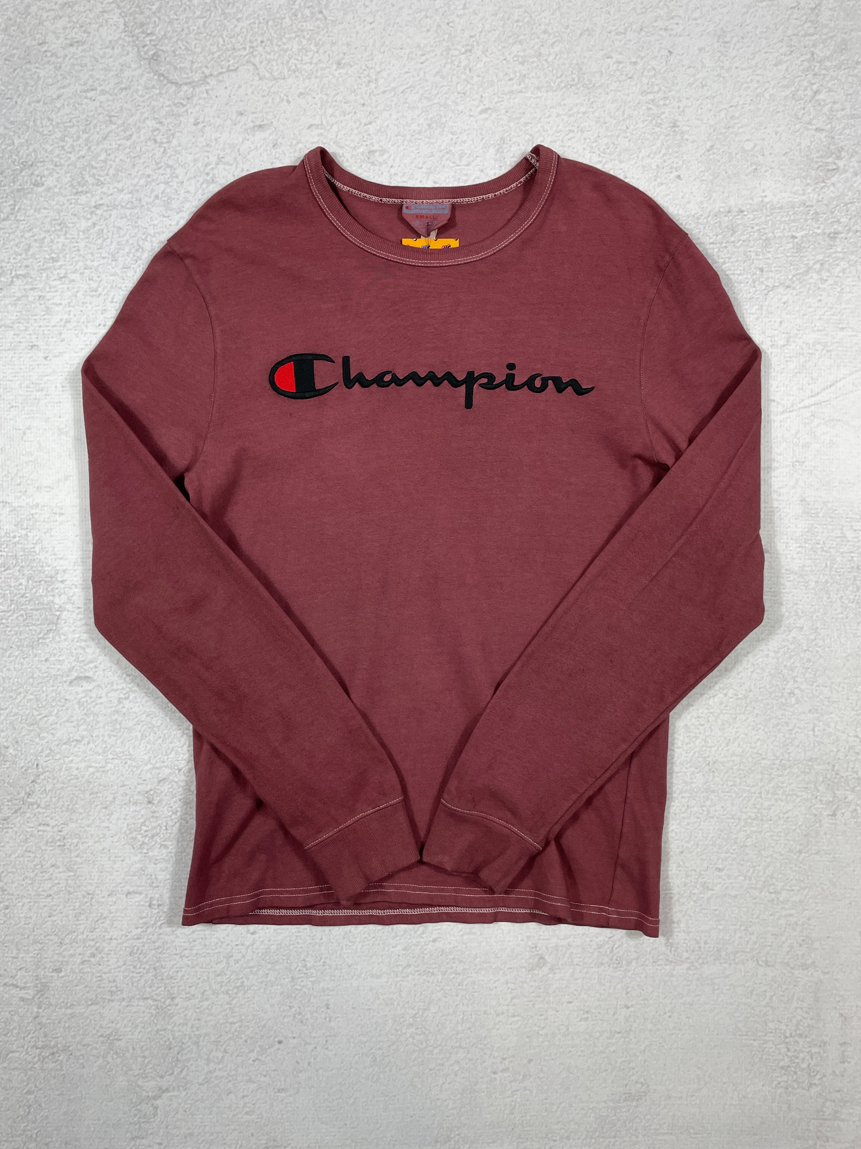 Vintage Dyed Champion Long-Sleeve T-Shirt - Men's Small