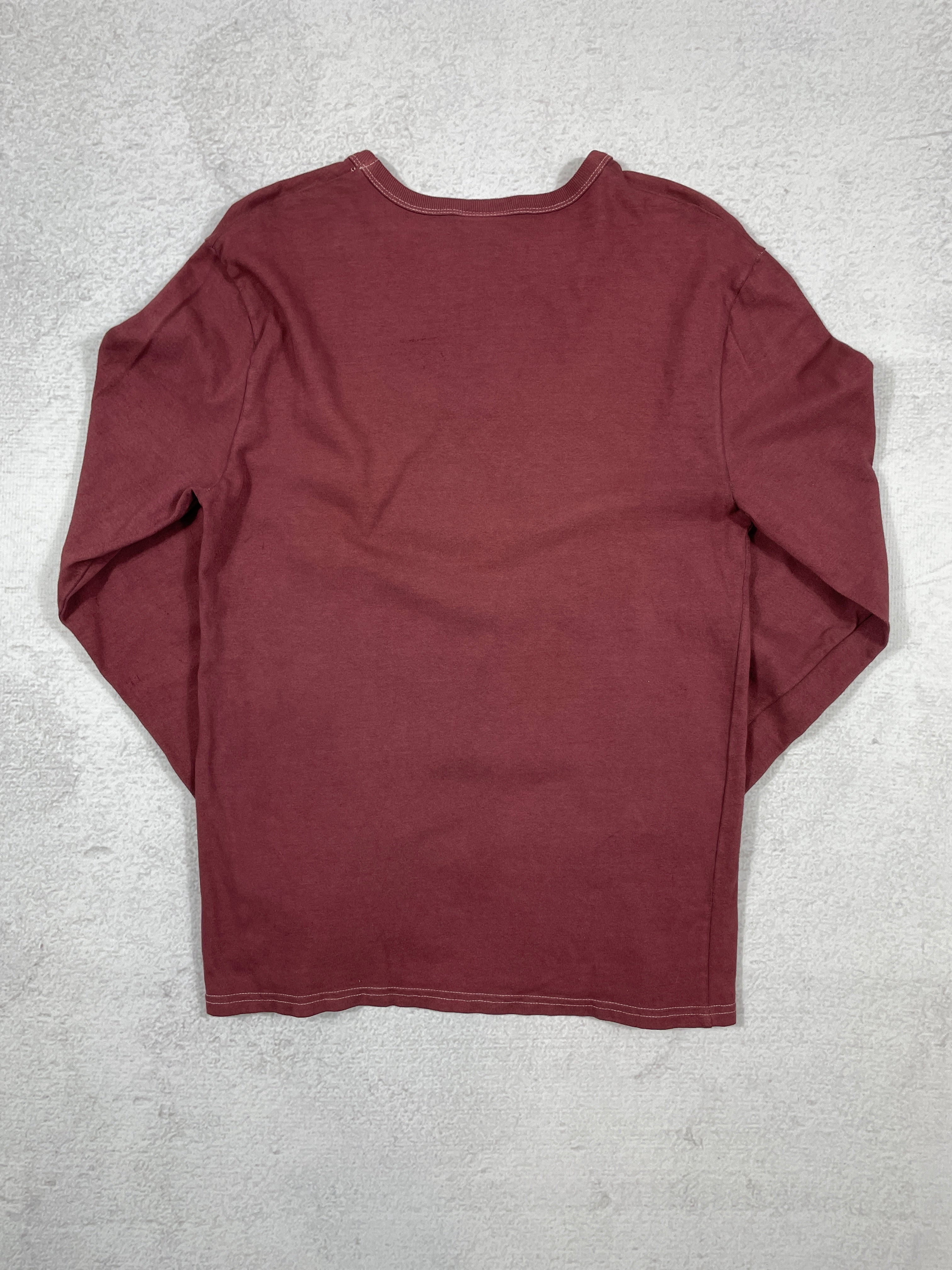 Vintage Dyed Champion Long-Sleeve T-Shirt - Men's Small