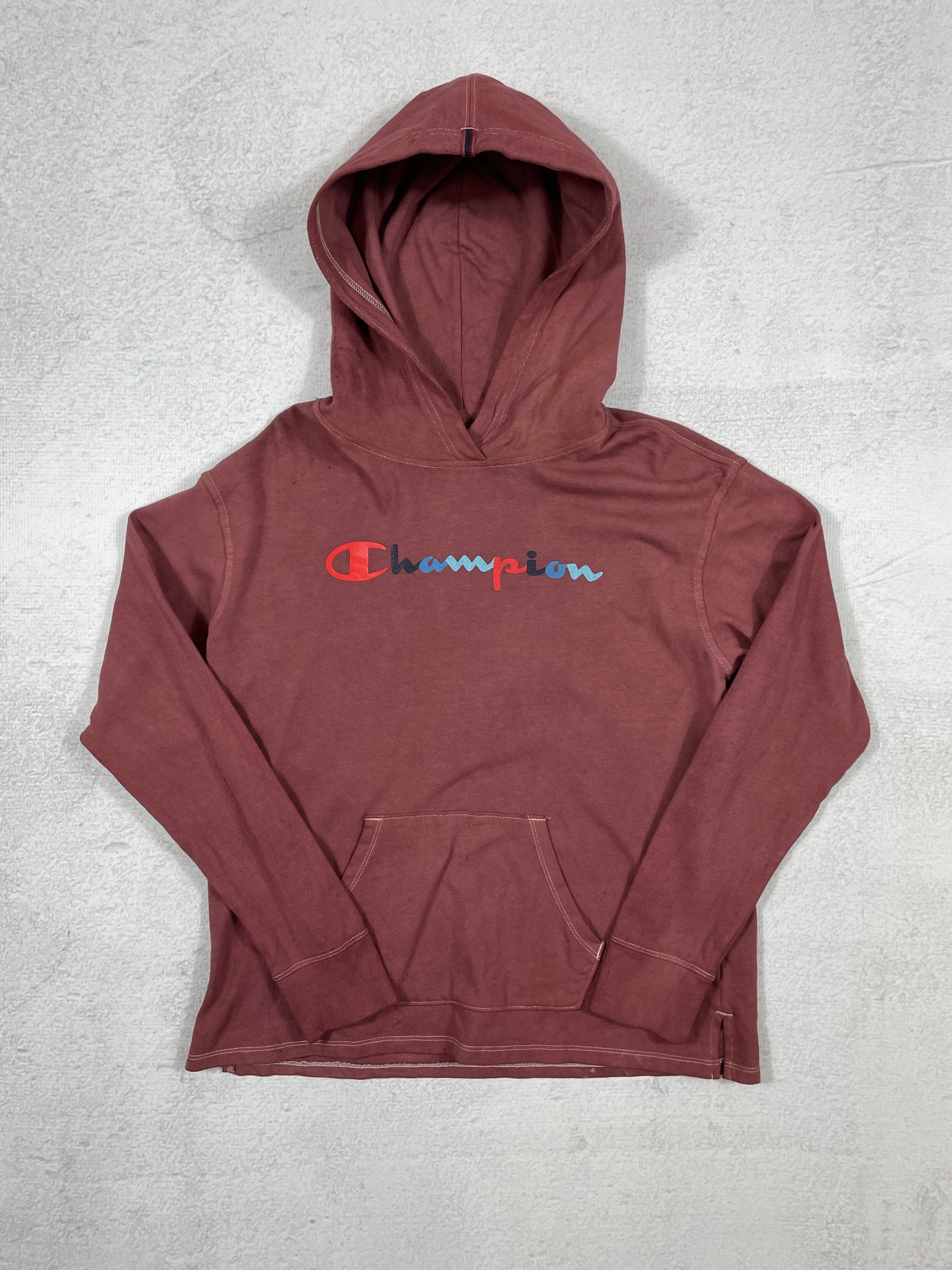 Vintage Dyed Champion Hoodie - Men's Small