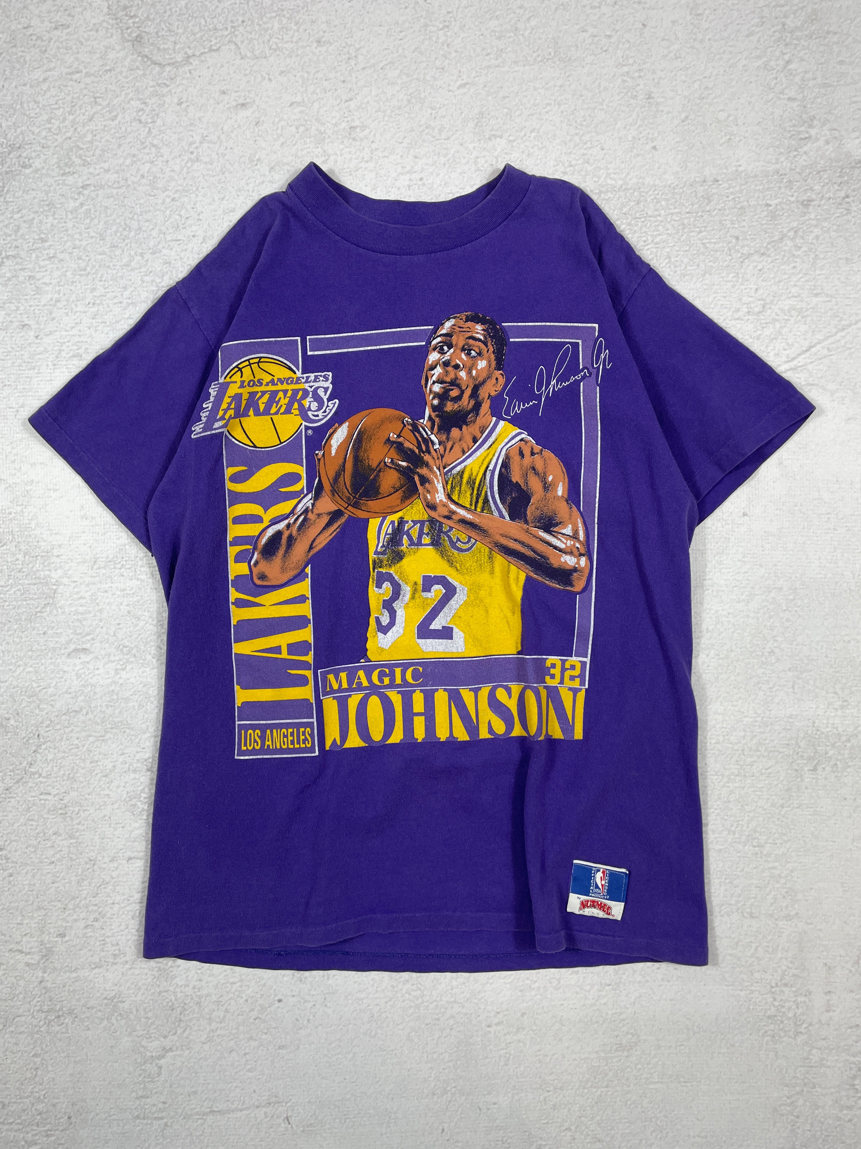 Vintage NBA Los Angeles Lakers Magic Johnson T-Shirt - Men's Large