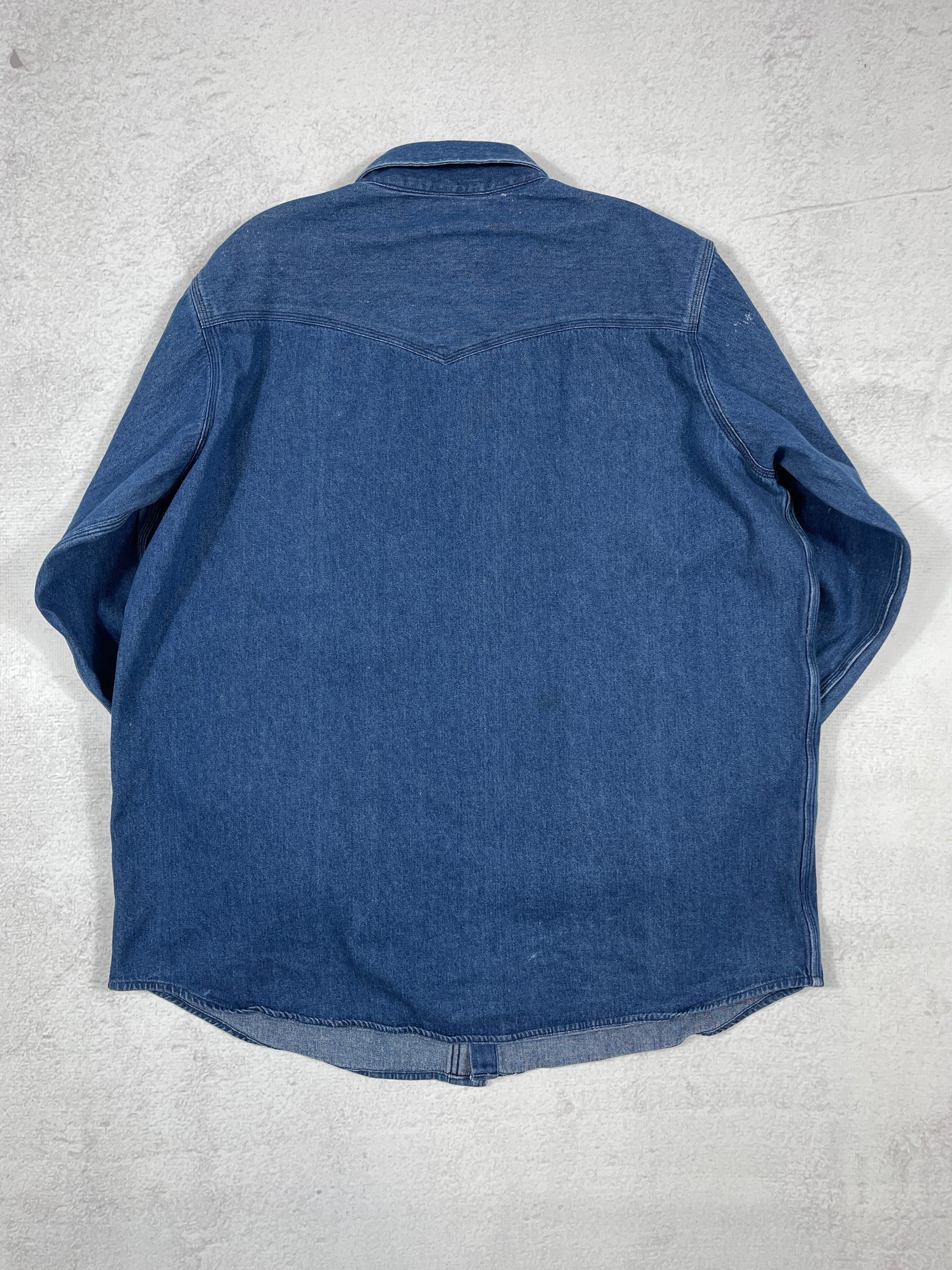 Vintage Carhartt Denim Buttoned Shirt - Men's 2XL