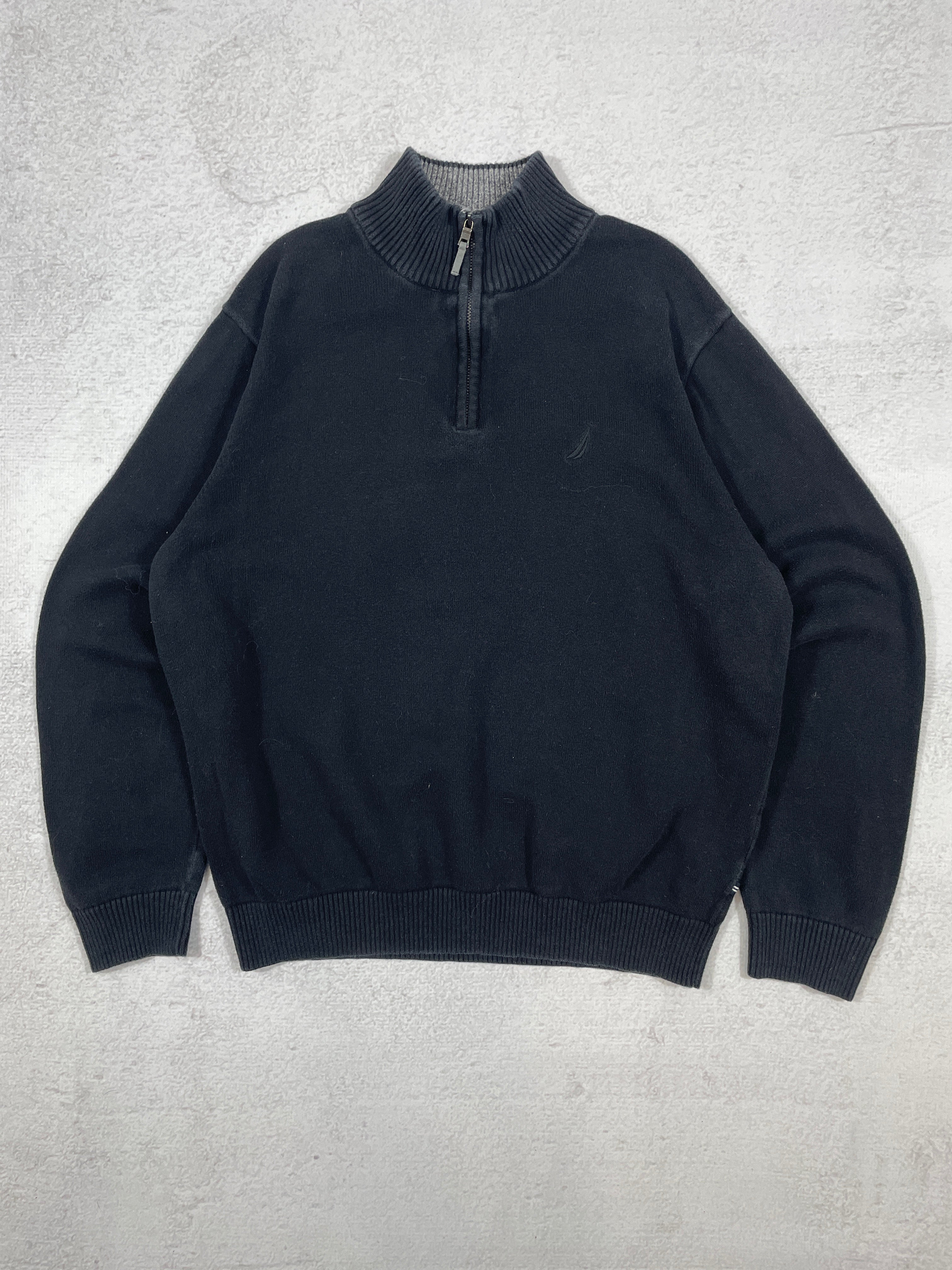 Vintage Nautica 1/4 Zip Sweatshirt - Men's Large