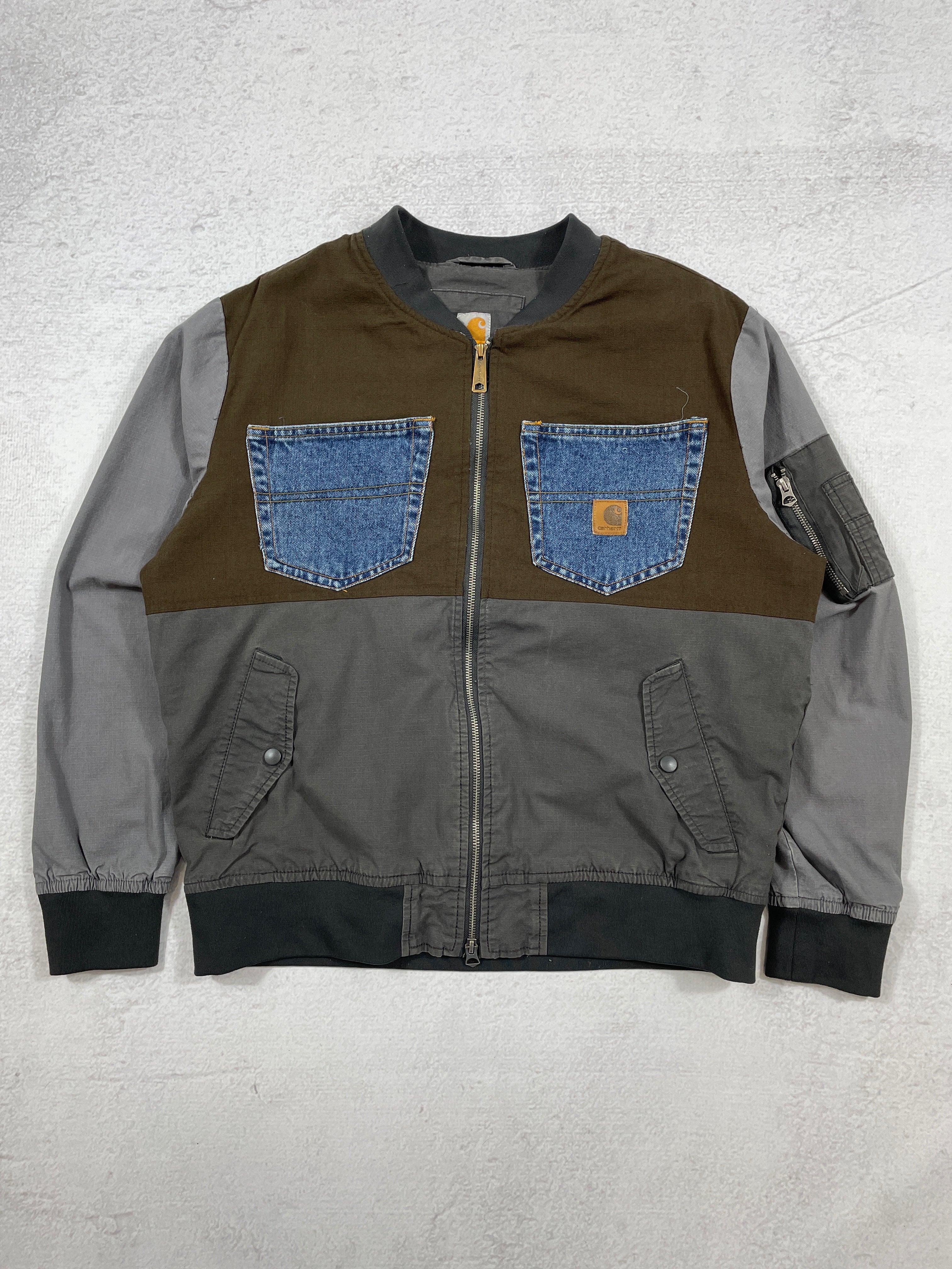 Vintage Reworked Carhartt Denim Jacket - Men's Medium