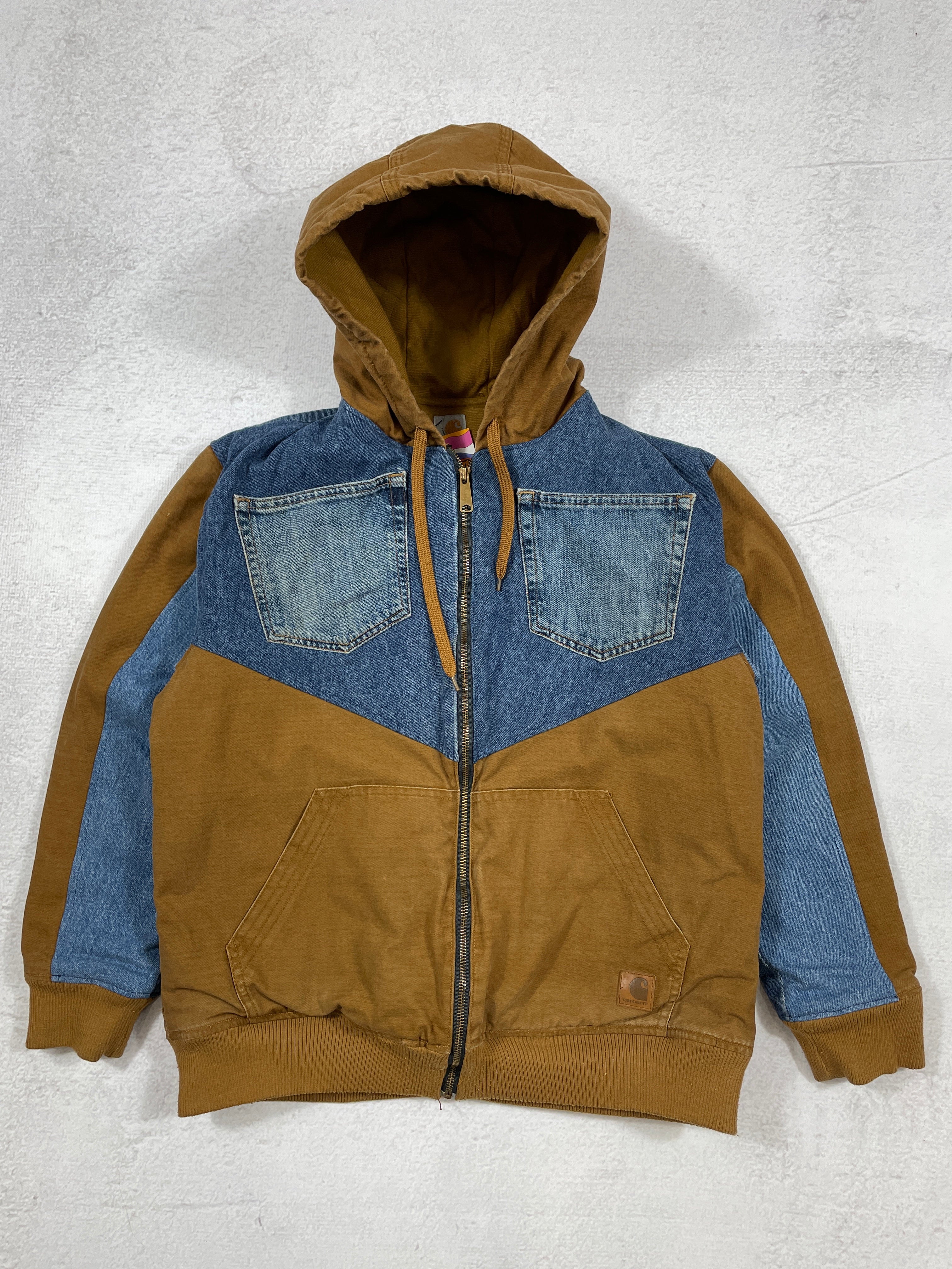 Vintage Reworked Carhartt Hooded Detroit Jacket - Men's Medium
