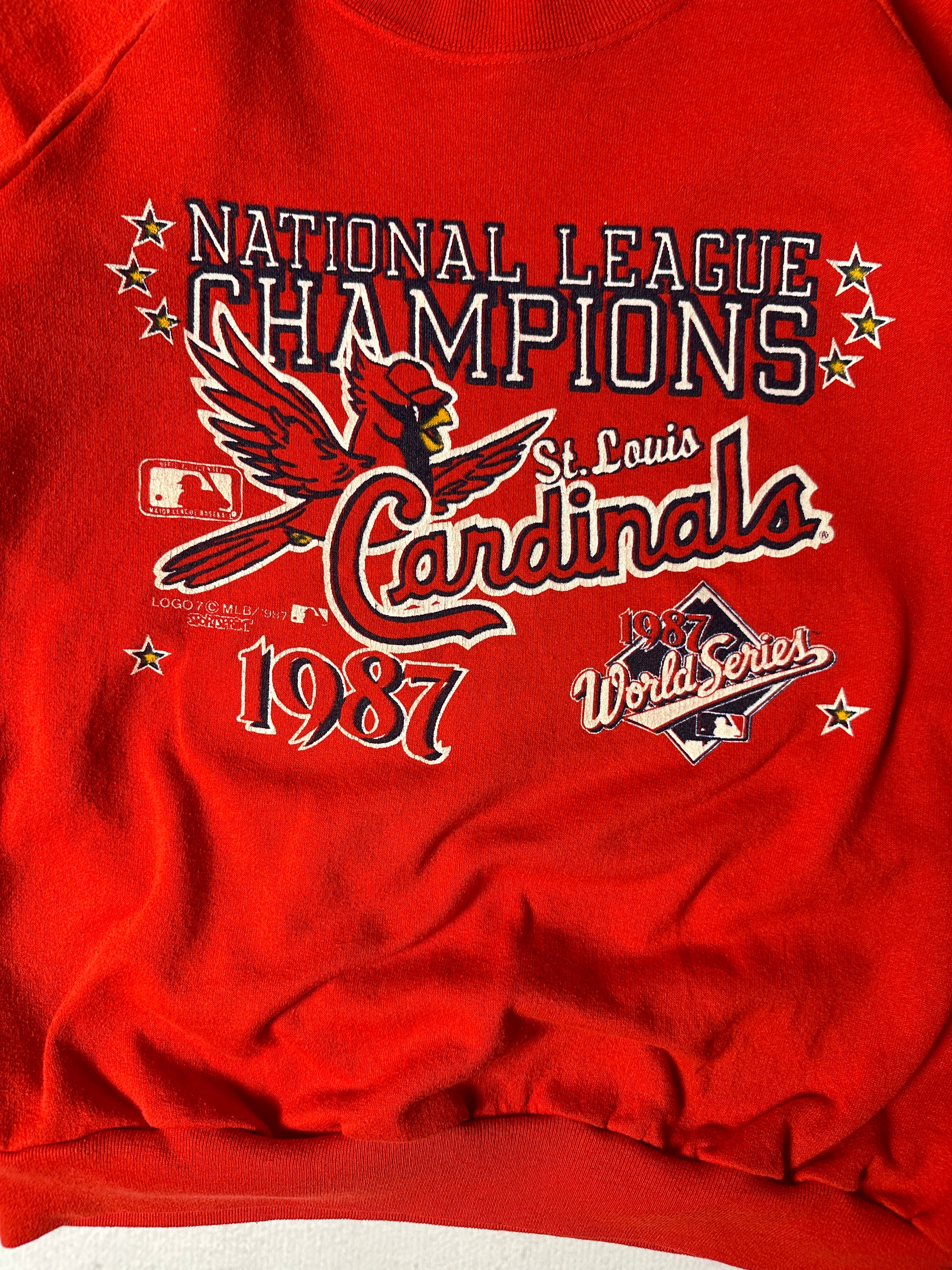 Vintage 1987 MLB St. Lous Cardinals World Series Crewneck Sweatshirt - Women's Small