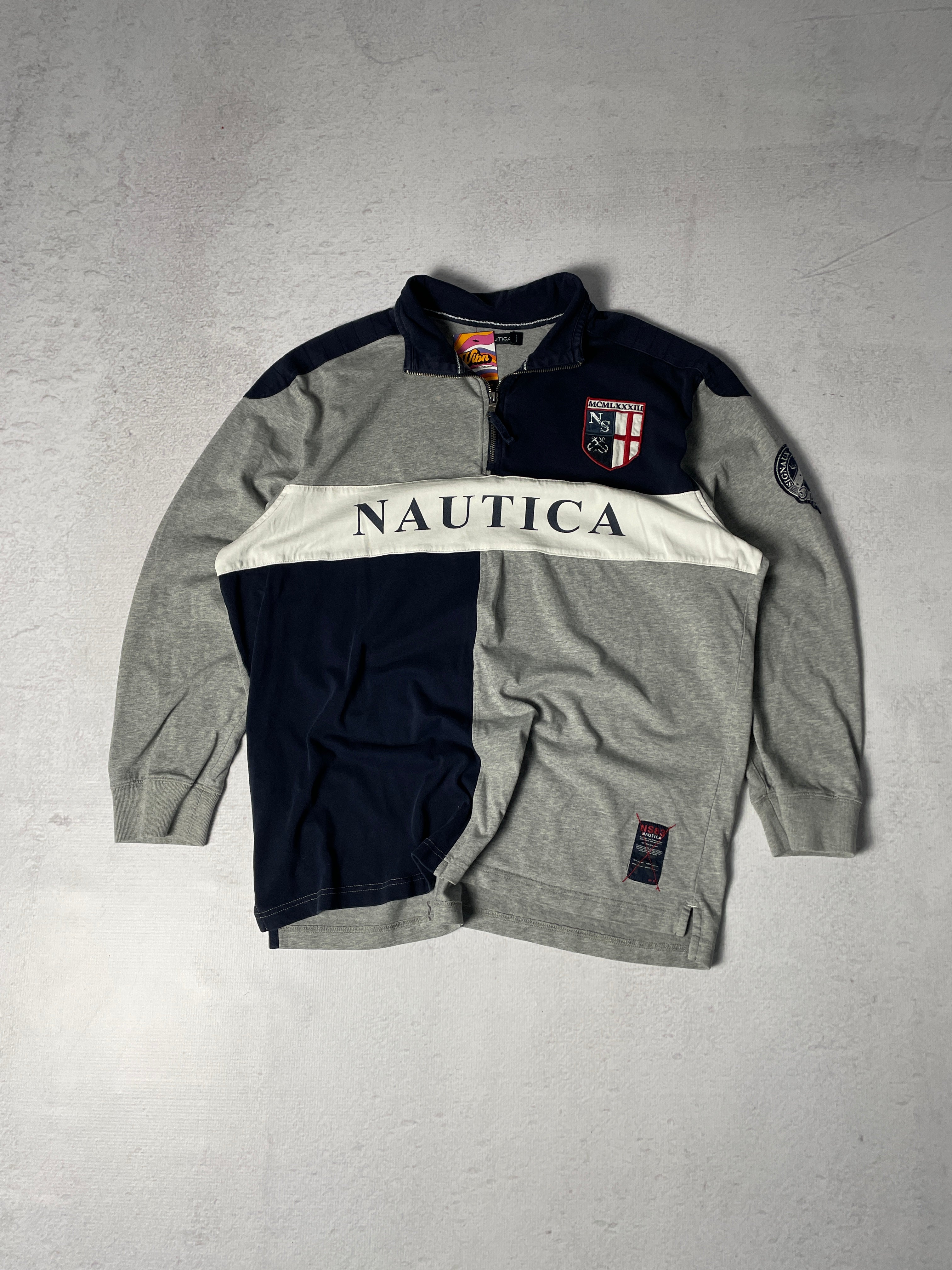 Vintage Nautica 1/4 Zip Sweatshirt -  Men's 2XL