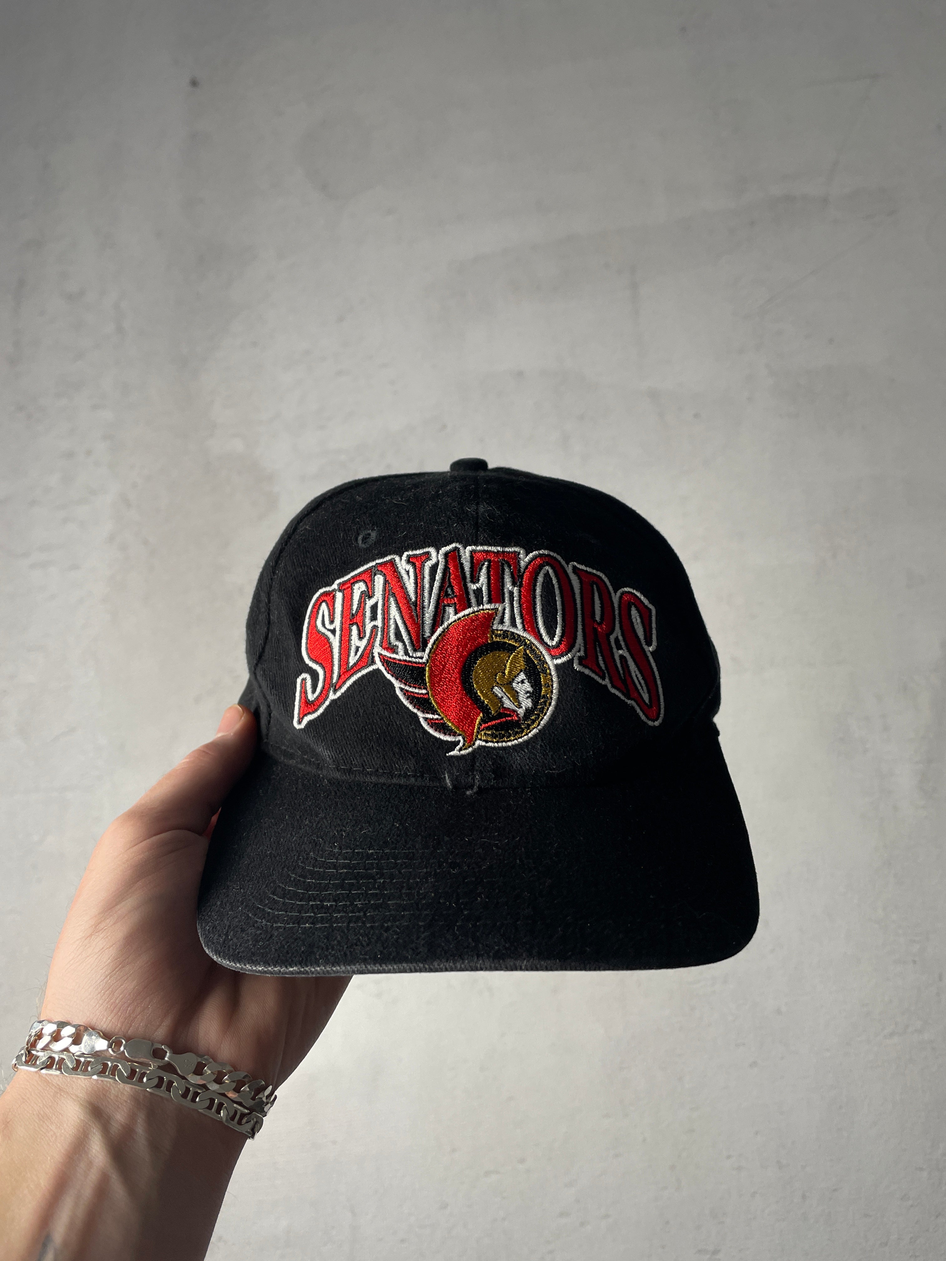 Vintage NHL Ottawa Senators Strap-Back Hat - Adjustable