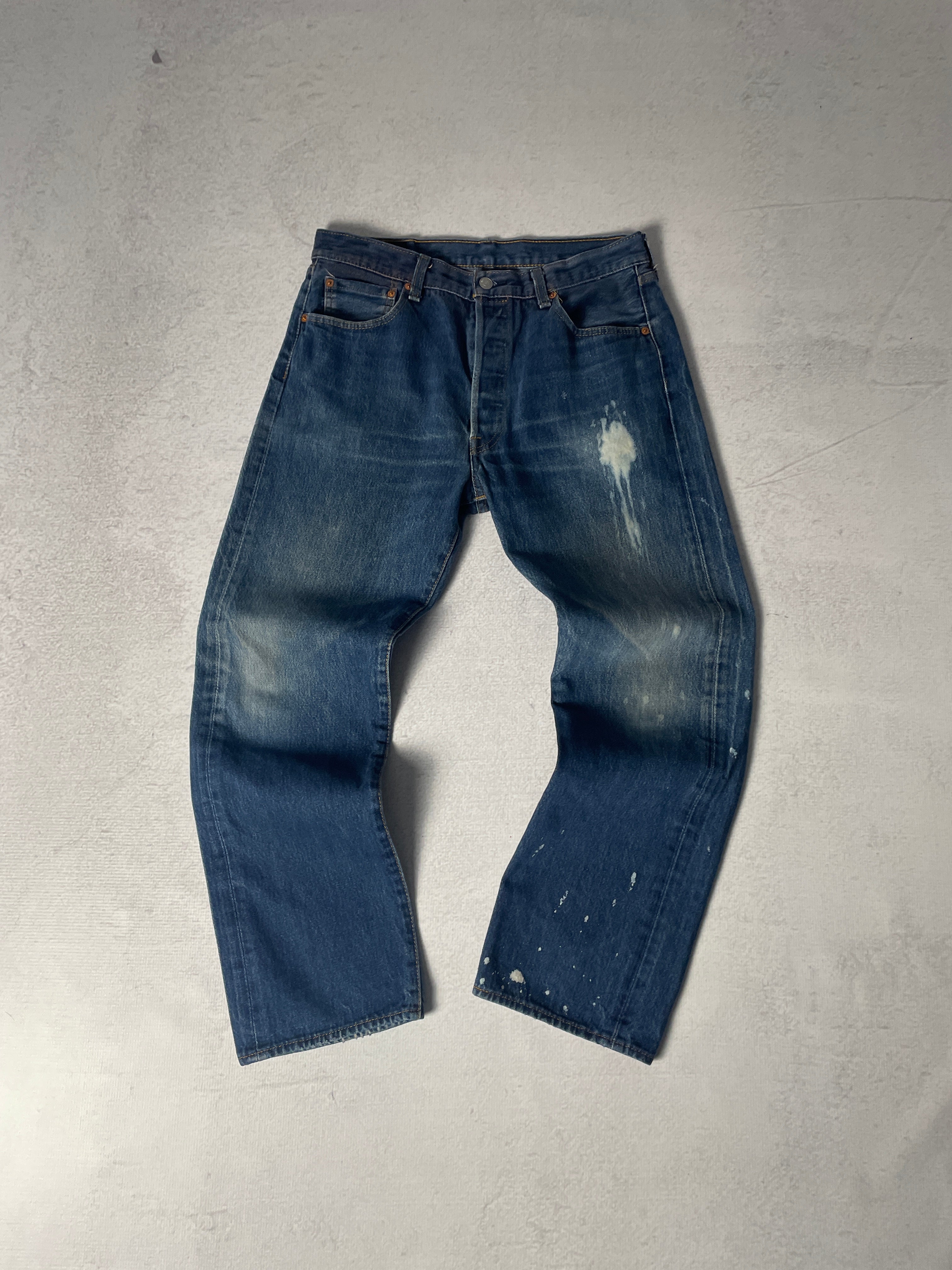 Vintage Bleached Levis 501 Jeans - Men's 35Wx32L
