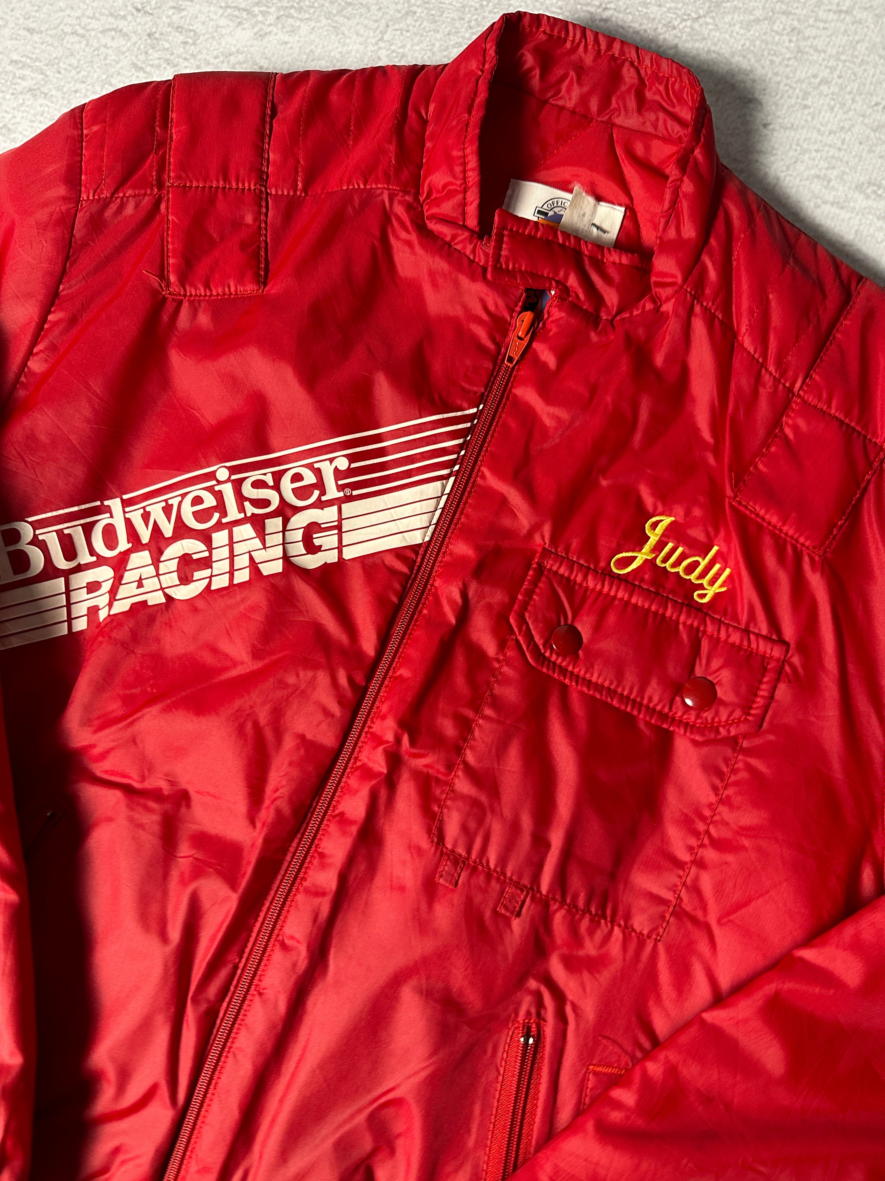 Vintage Nascar Budweiser Racing Jacket - Women's Medium