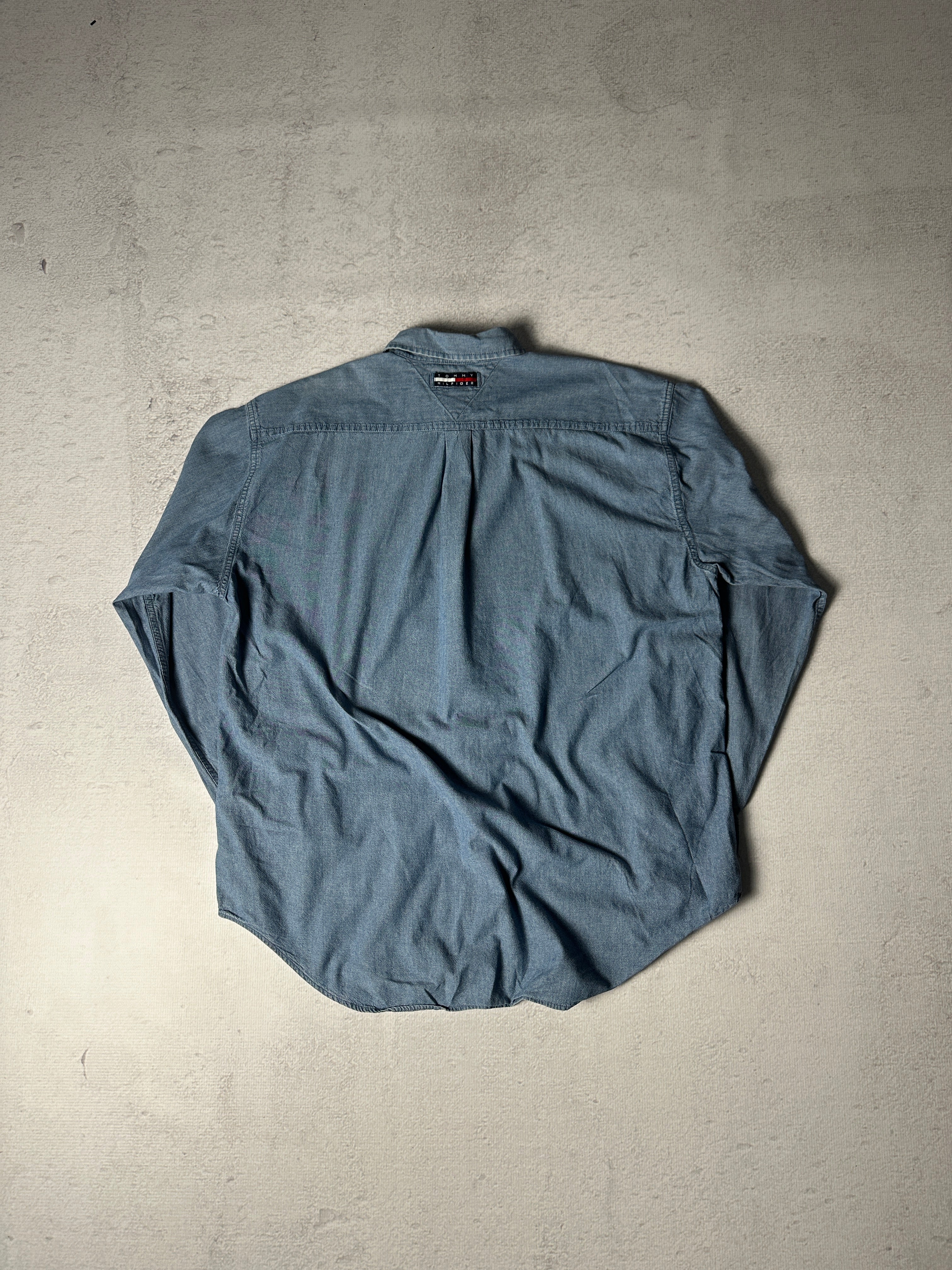 Vintage Tommy Hilfiger Denim Buttoned Shirt - Men's XL