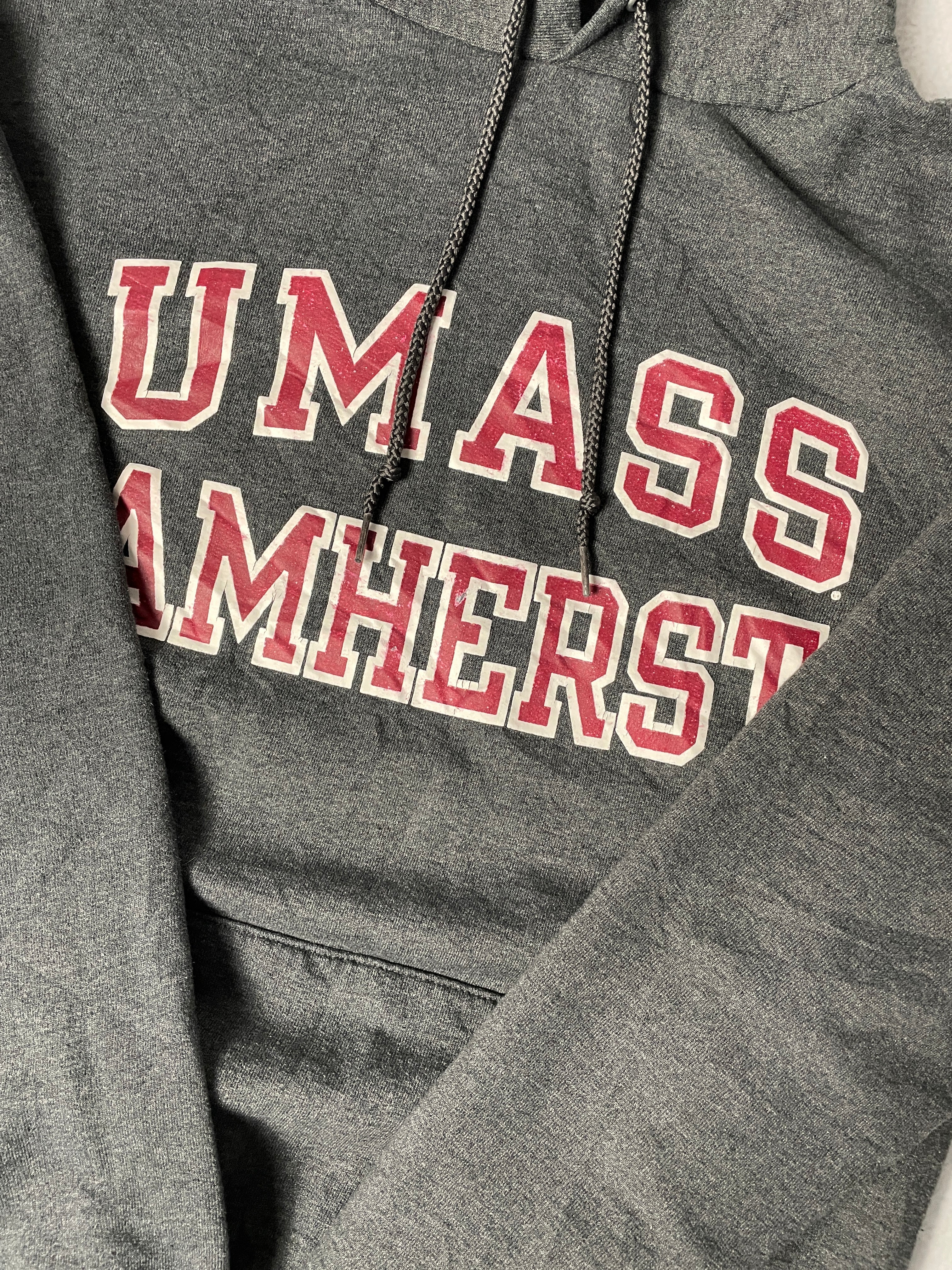 Vintage Champion UMass Hoodie - Men's Small