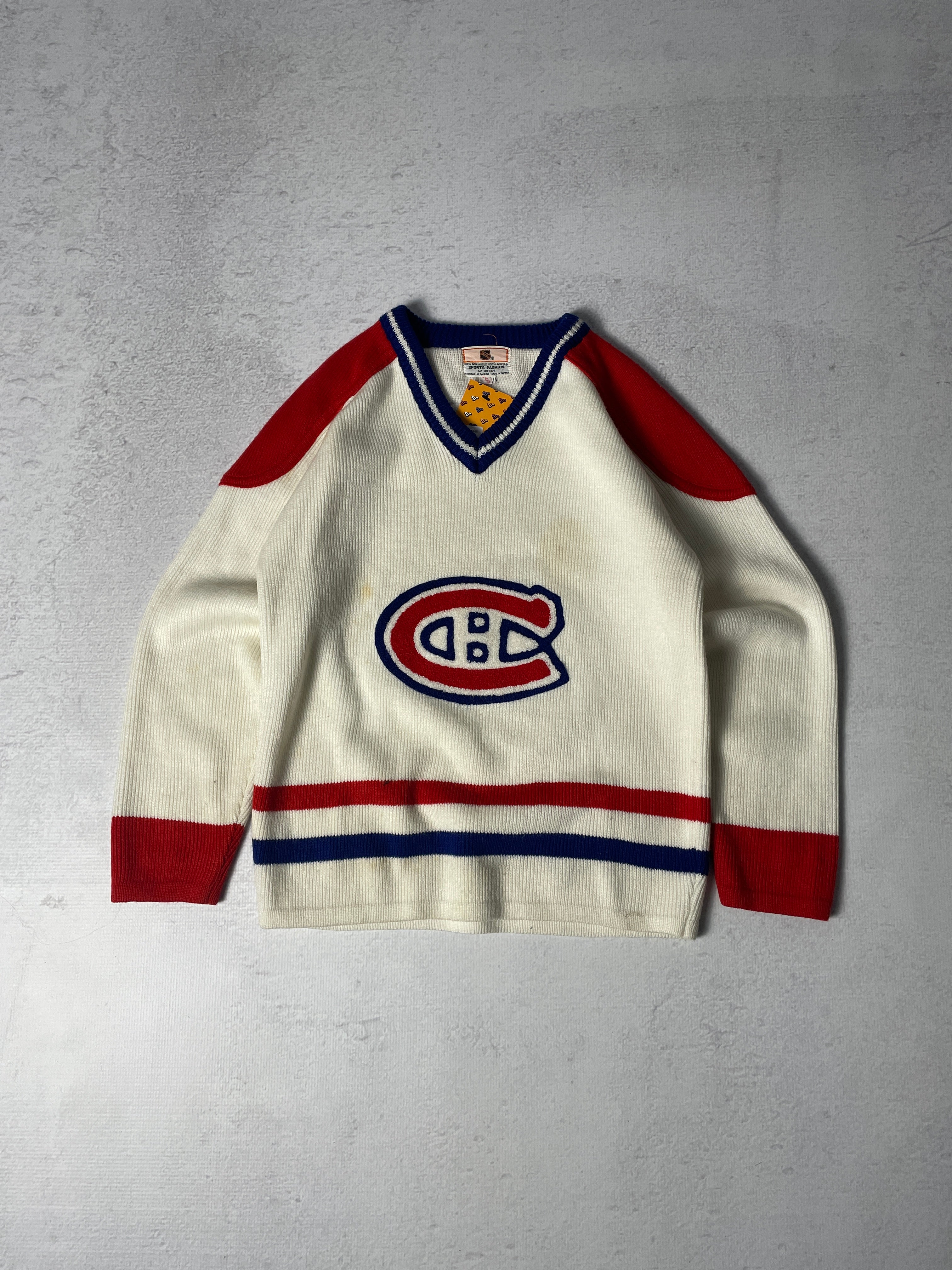 Vintage NHL Montreal Canadiens Knitted Sweater - Men's Small