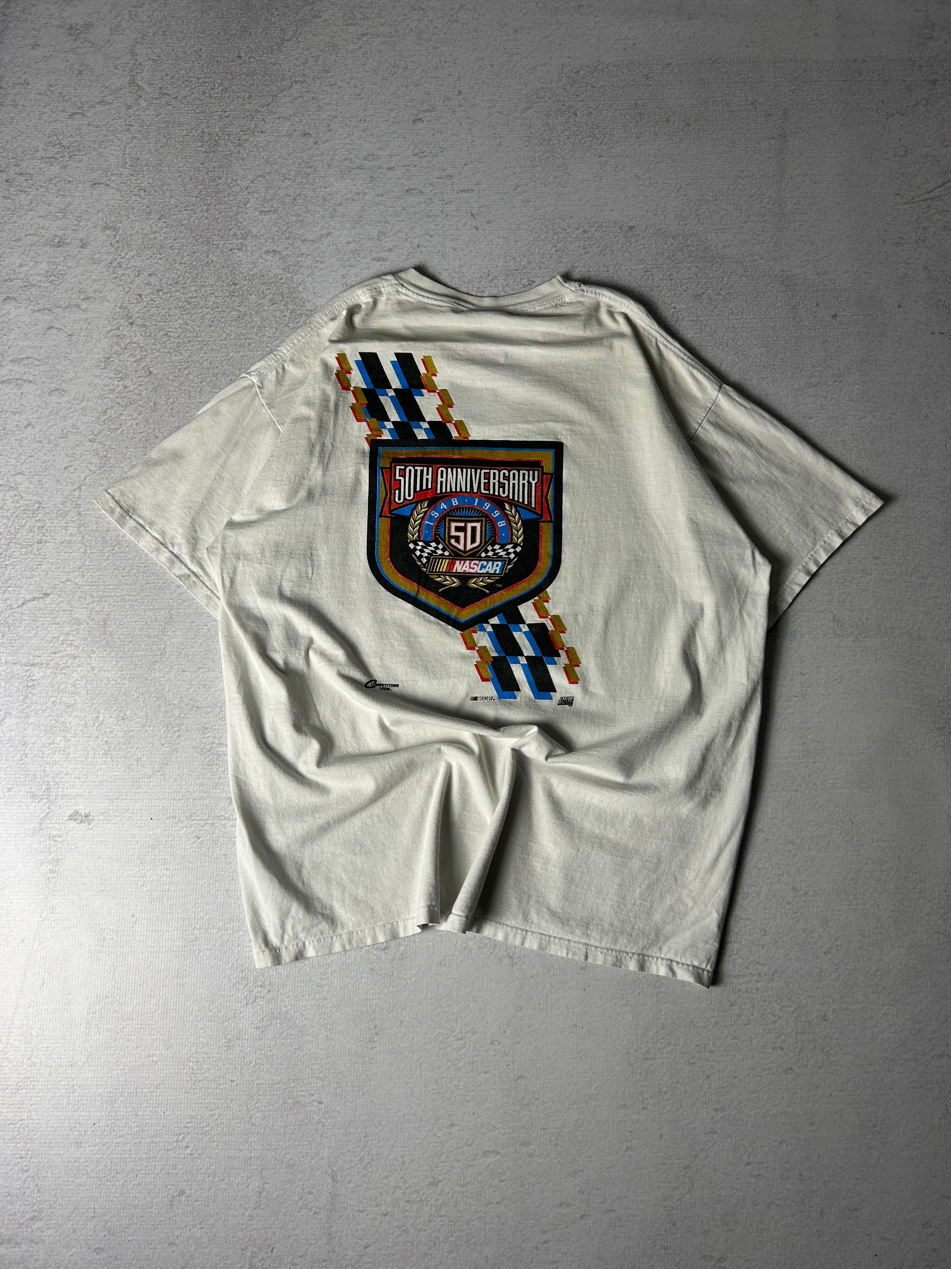 Vintage Nascar 50th Anniversary Graphic T-Shirt - Men's XL