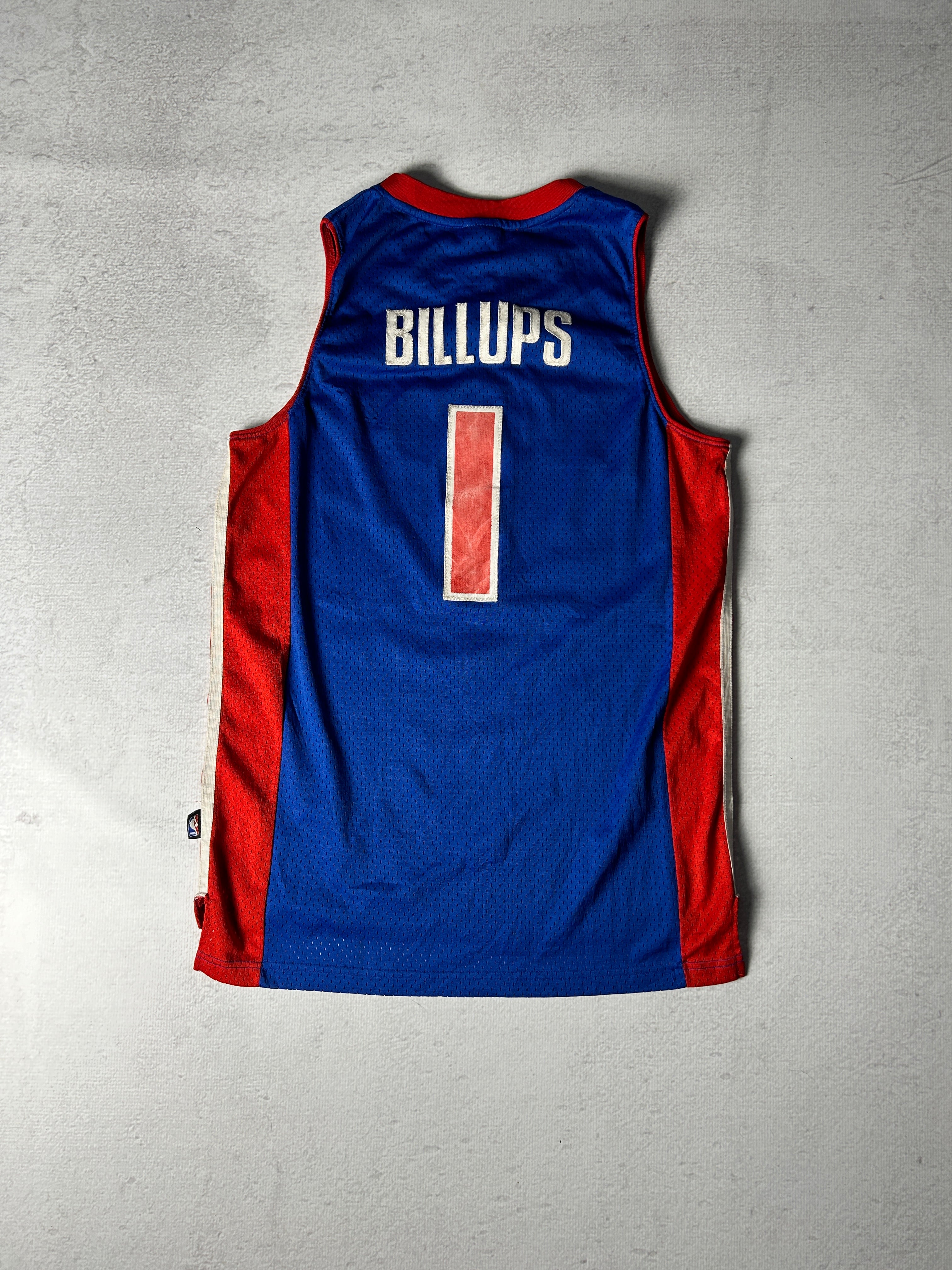 Vintage NBA Detroit Pistons 1 Chauncey Billups Jersey Men s Medium
