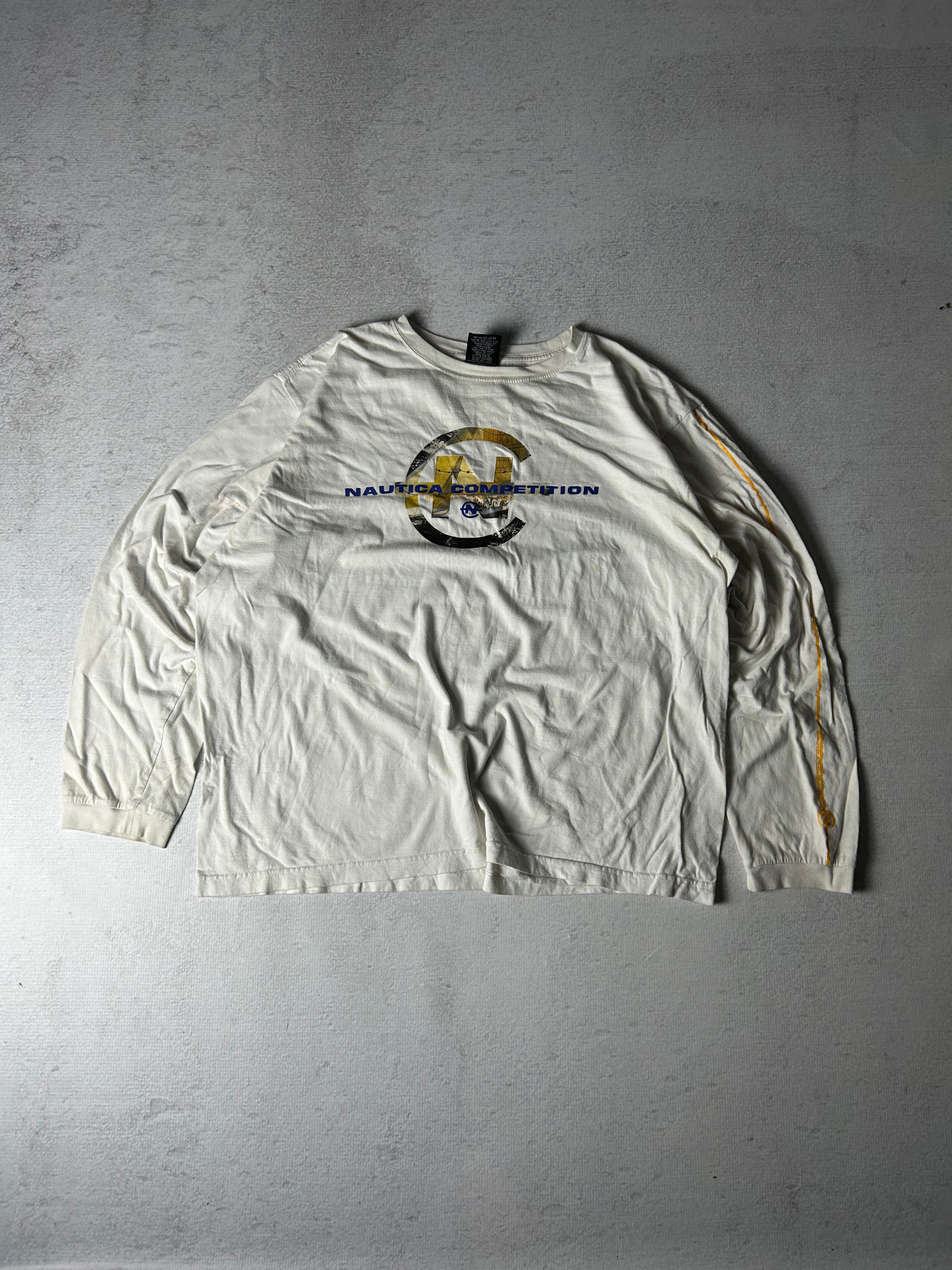 Vintage Nautica Competition Long-Sleeve T-Shirt - Men's Large