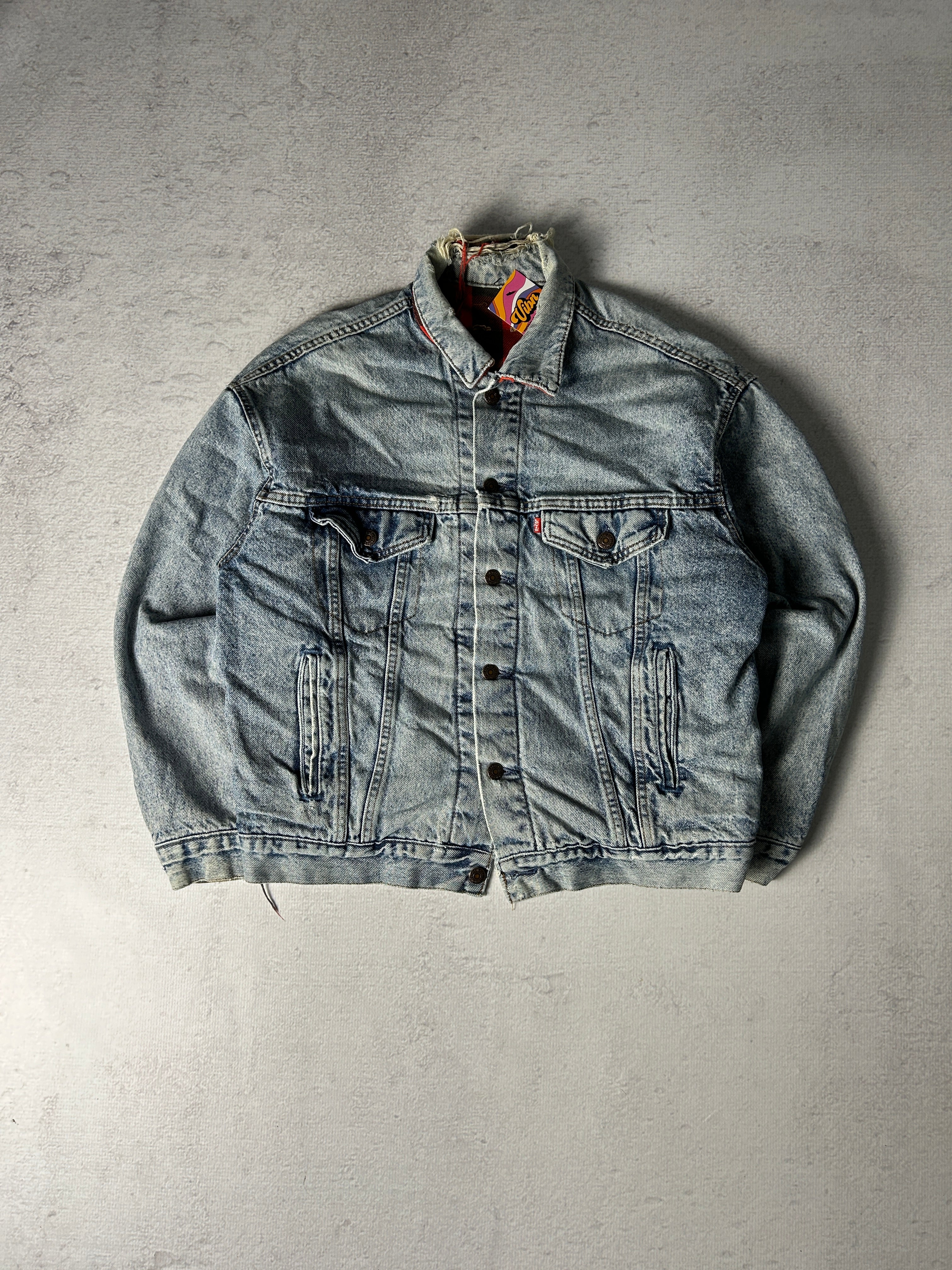 Vintage Levis Blanket Lined Denim Jacket - Men's Medium