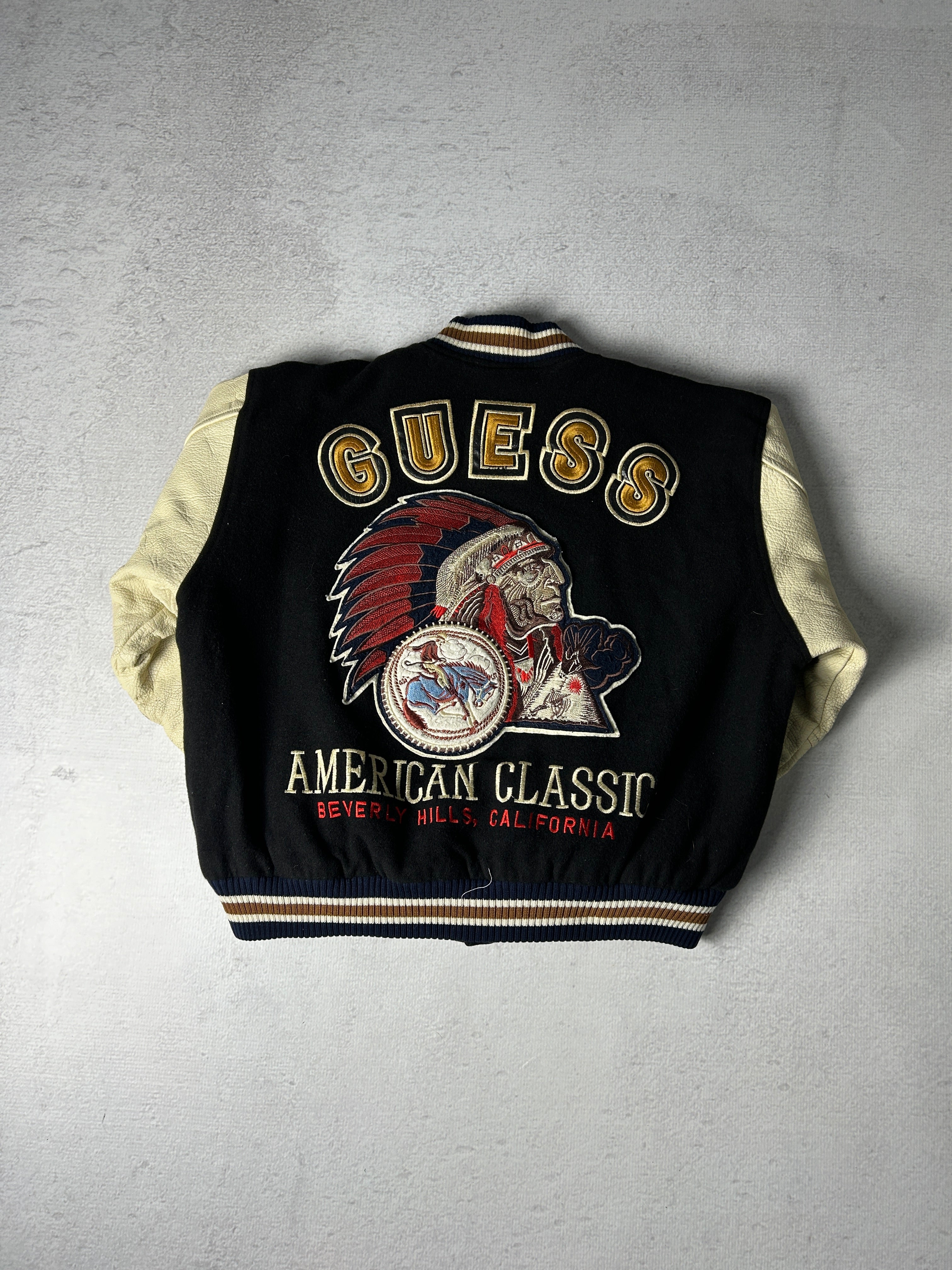 Vintage Guess American Classic Varsity Jacket - Men's Small