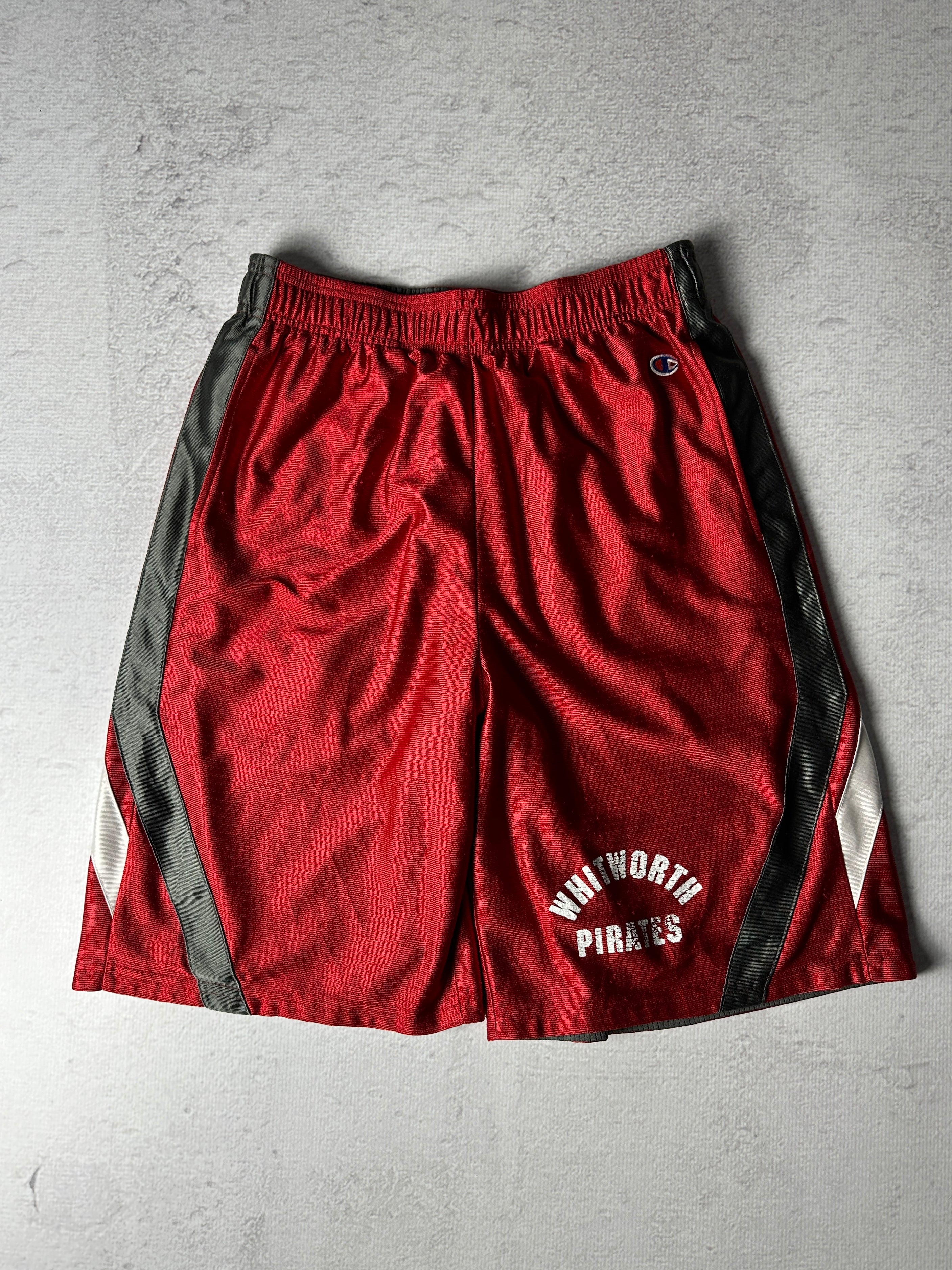 Vintage NCAA Witworth Pirates Track Shorts - Men's Large