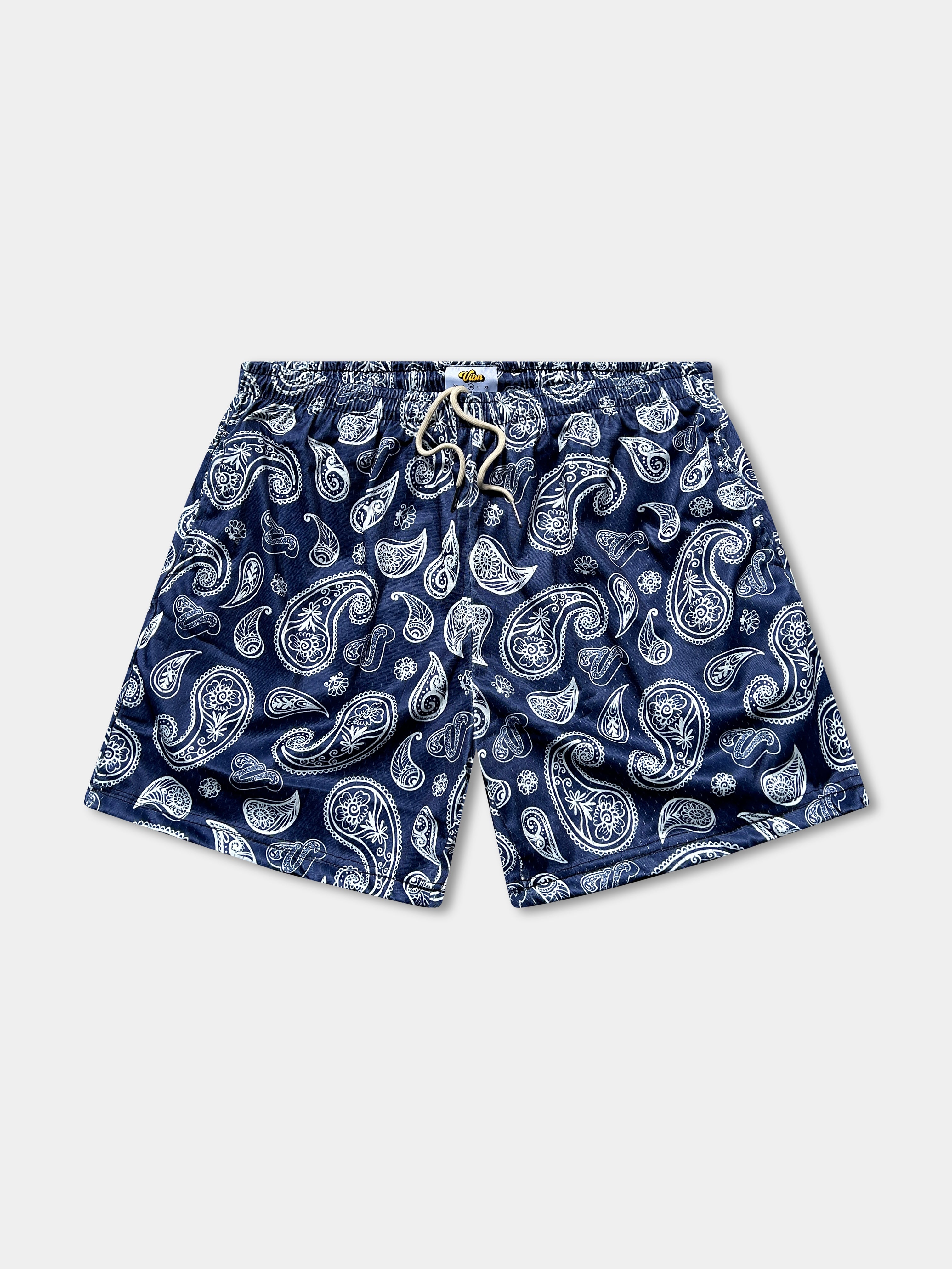 Vibn Paisley Heavyweight Mesh Shorts