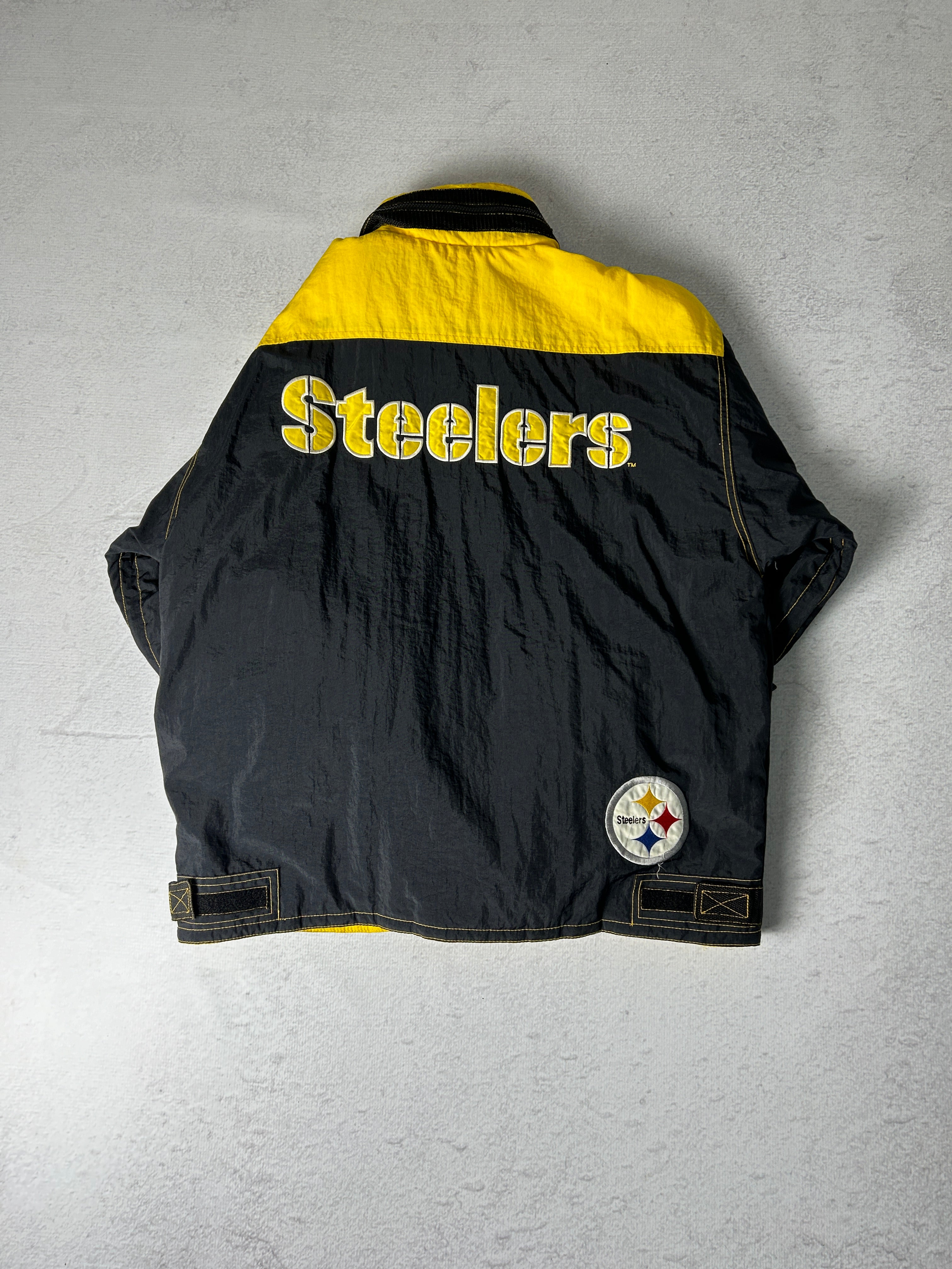 Vintage NFL Pittsburgh Steelers Insulated Jacket - Men's XL