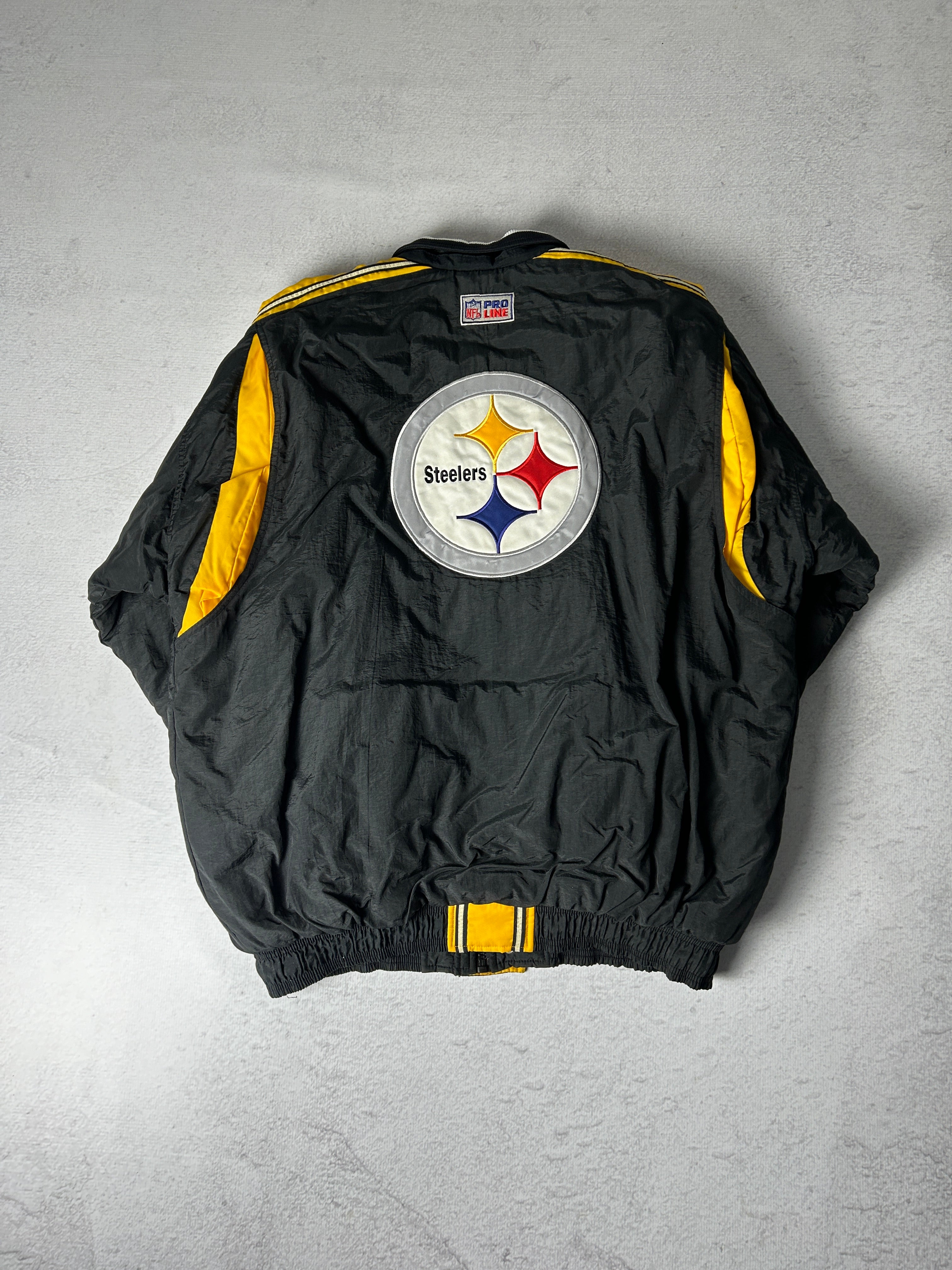 Vintage NFL Pittsburgh Steelers Insulated Jacket - Men's 2XL