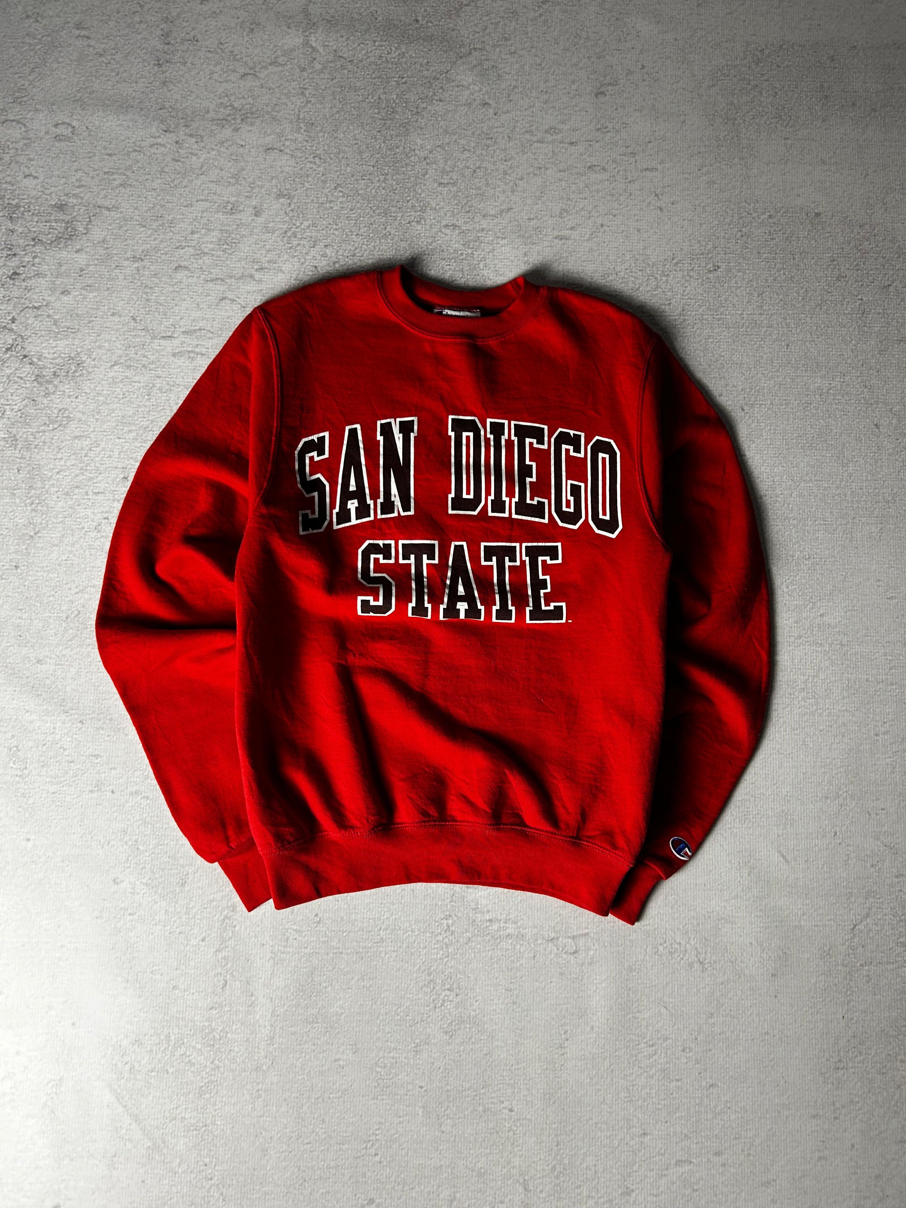 Vintage Champion San Diego State Crewneck Sweatshirt - Men's XS