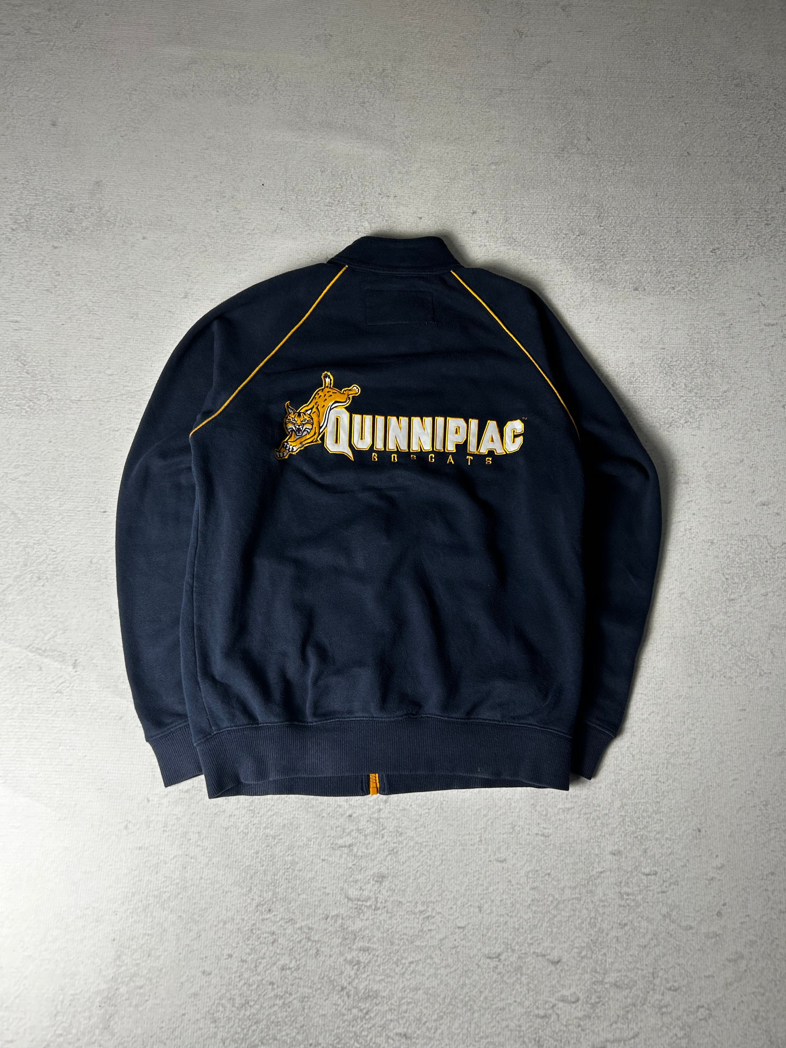 Vintage NCAA Quinnipiac University Zip-Up Sweatshirt - Men's Small