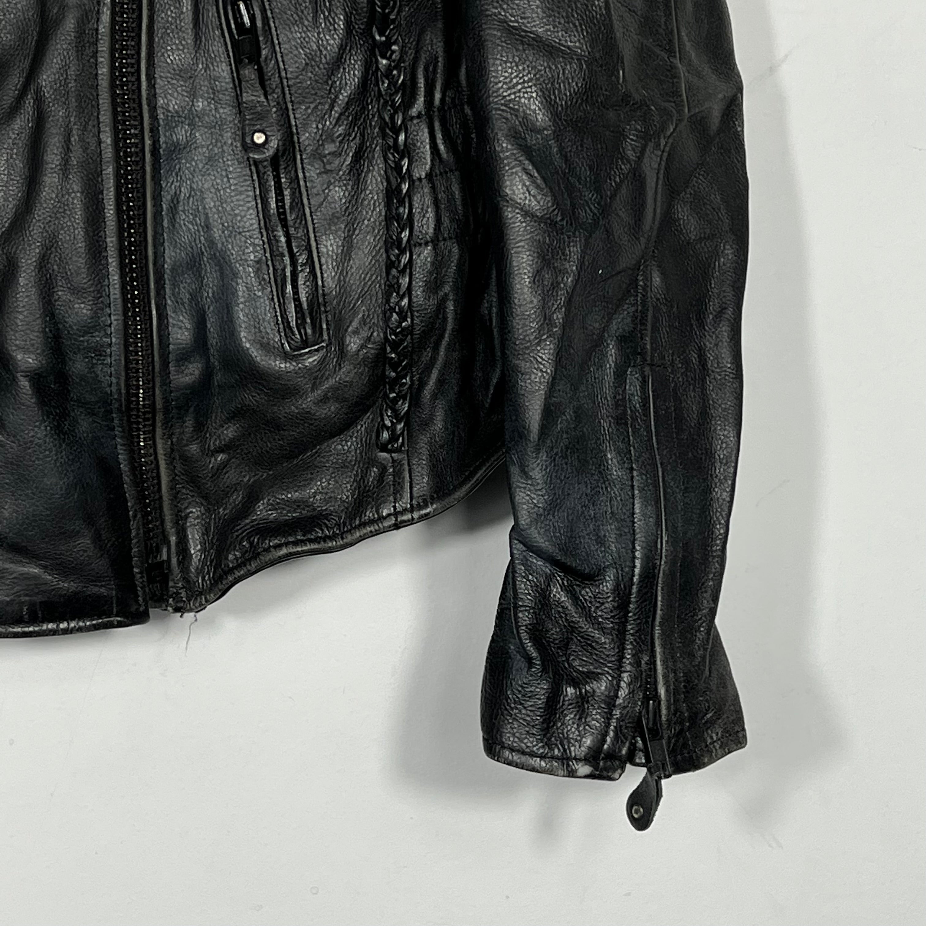 Vintage Hudson Biker Leather Jacket - Women's Small
