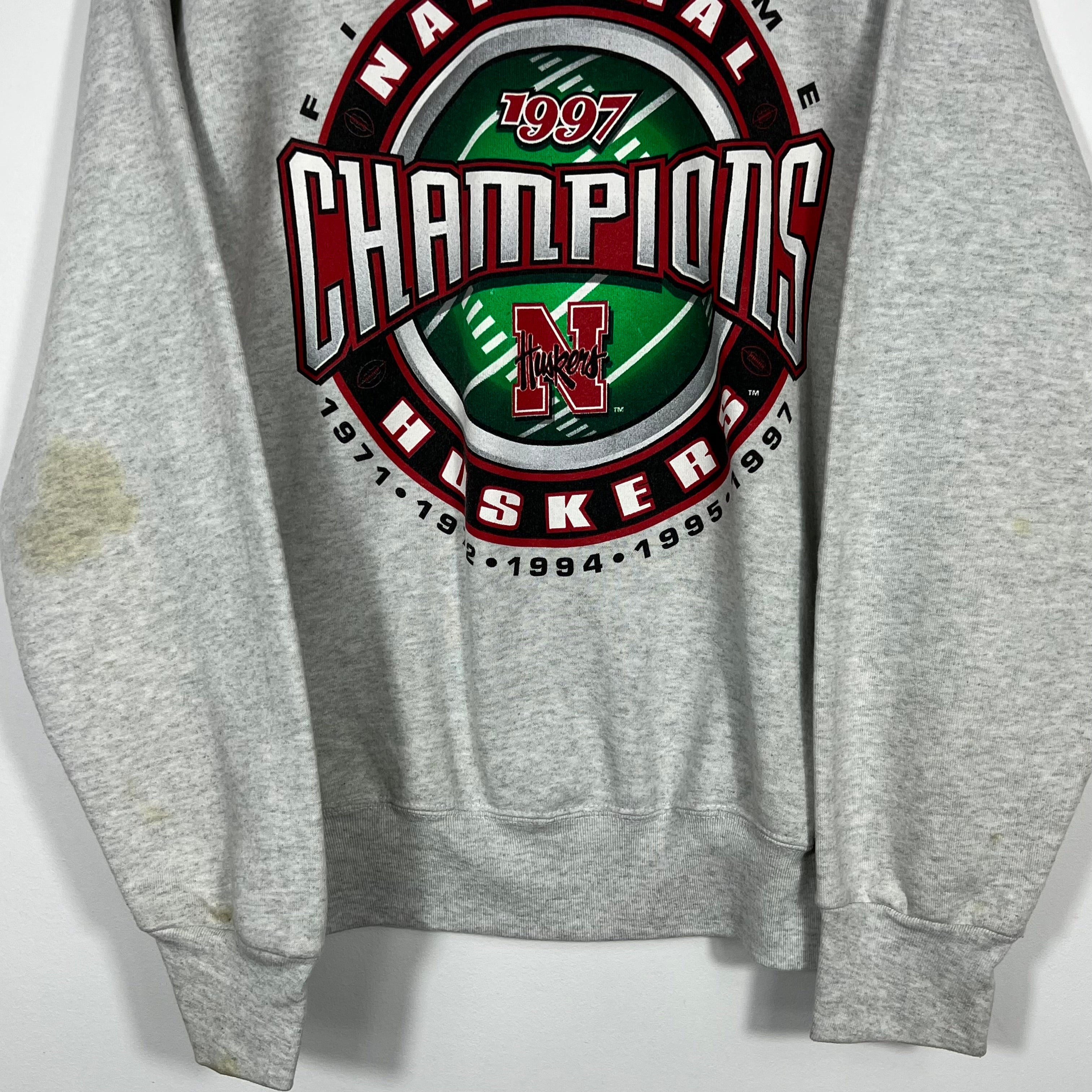 Vintage 1997 Nebraska Champions Sweatshirt - Men's Large