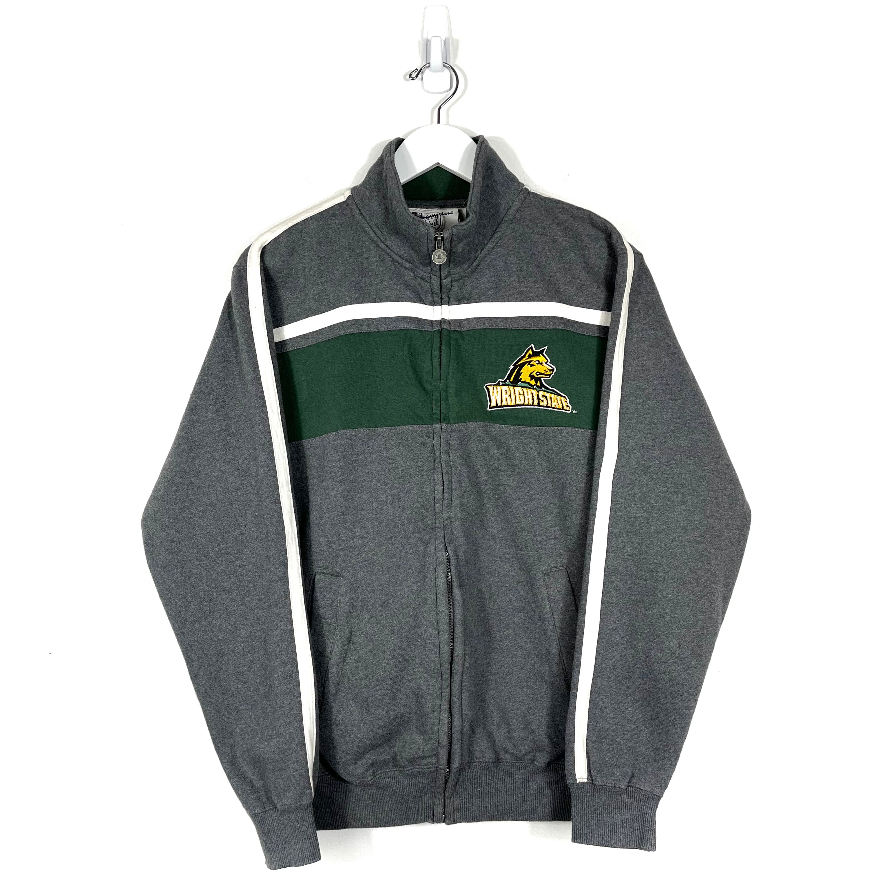 Vintage Champion Wright State Zip Up Sweatshirt - Men's Small