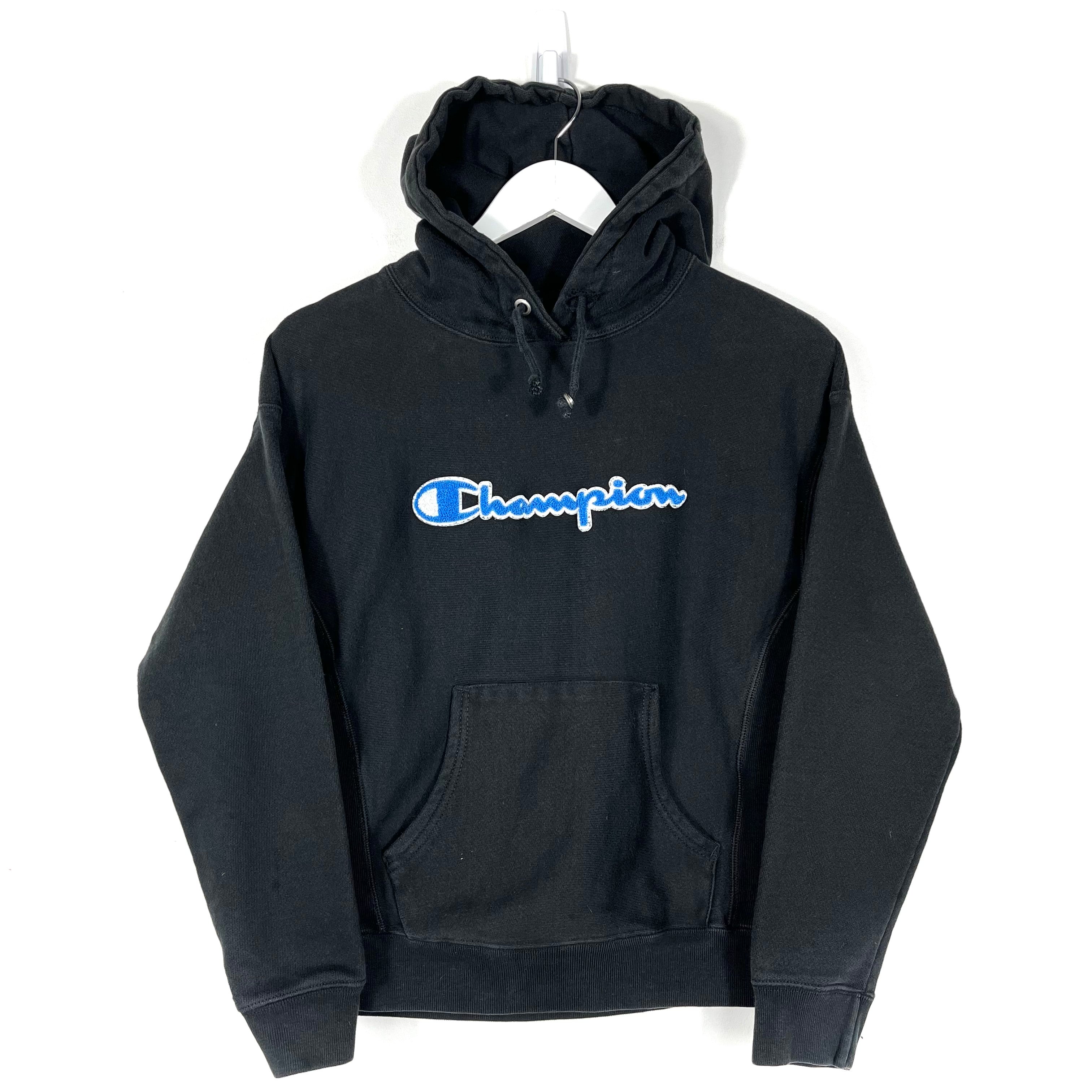 Vintage Champion Spell Out Reverse Weave Hoodie - Women's Small